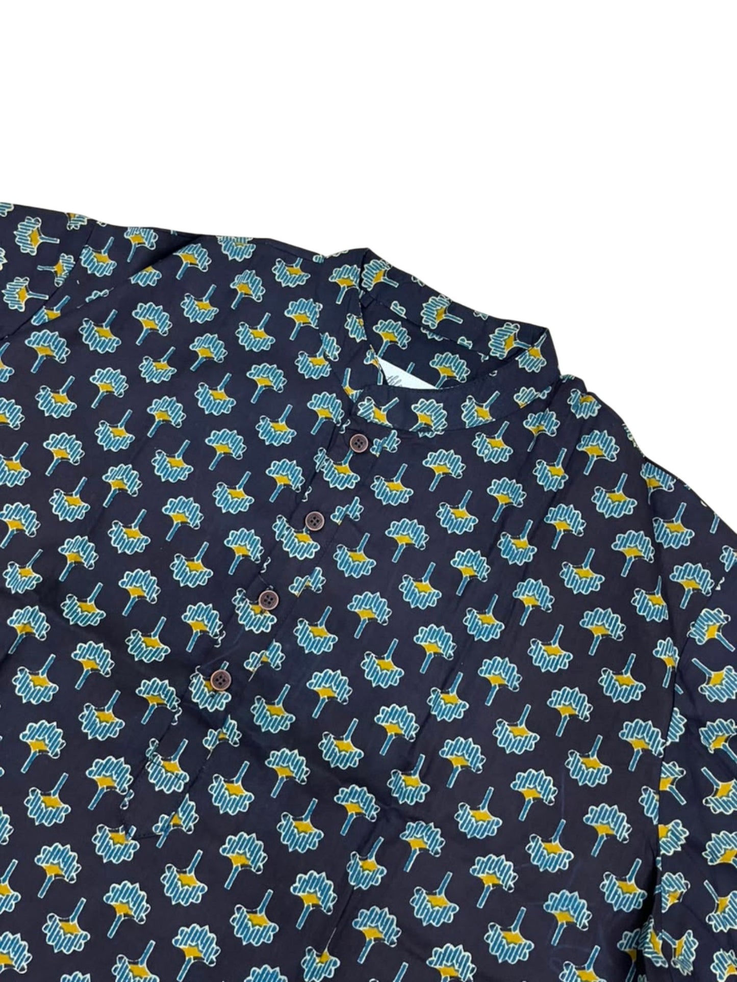 Southloom Pure Cotton Jaipur Printed Long Kurta for Men