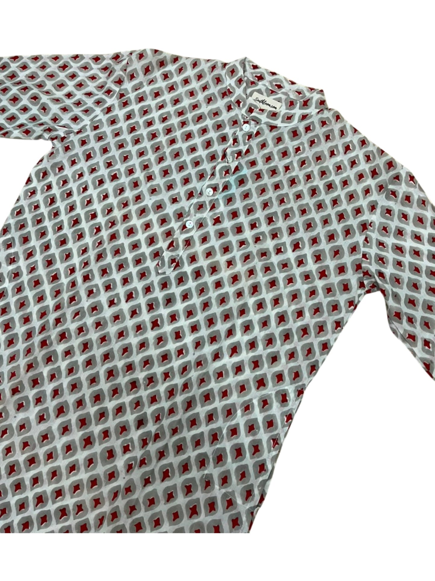 Southloom Pure Cotton Jaipur Printed Long Kurta for Men