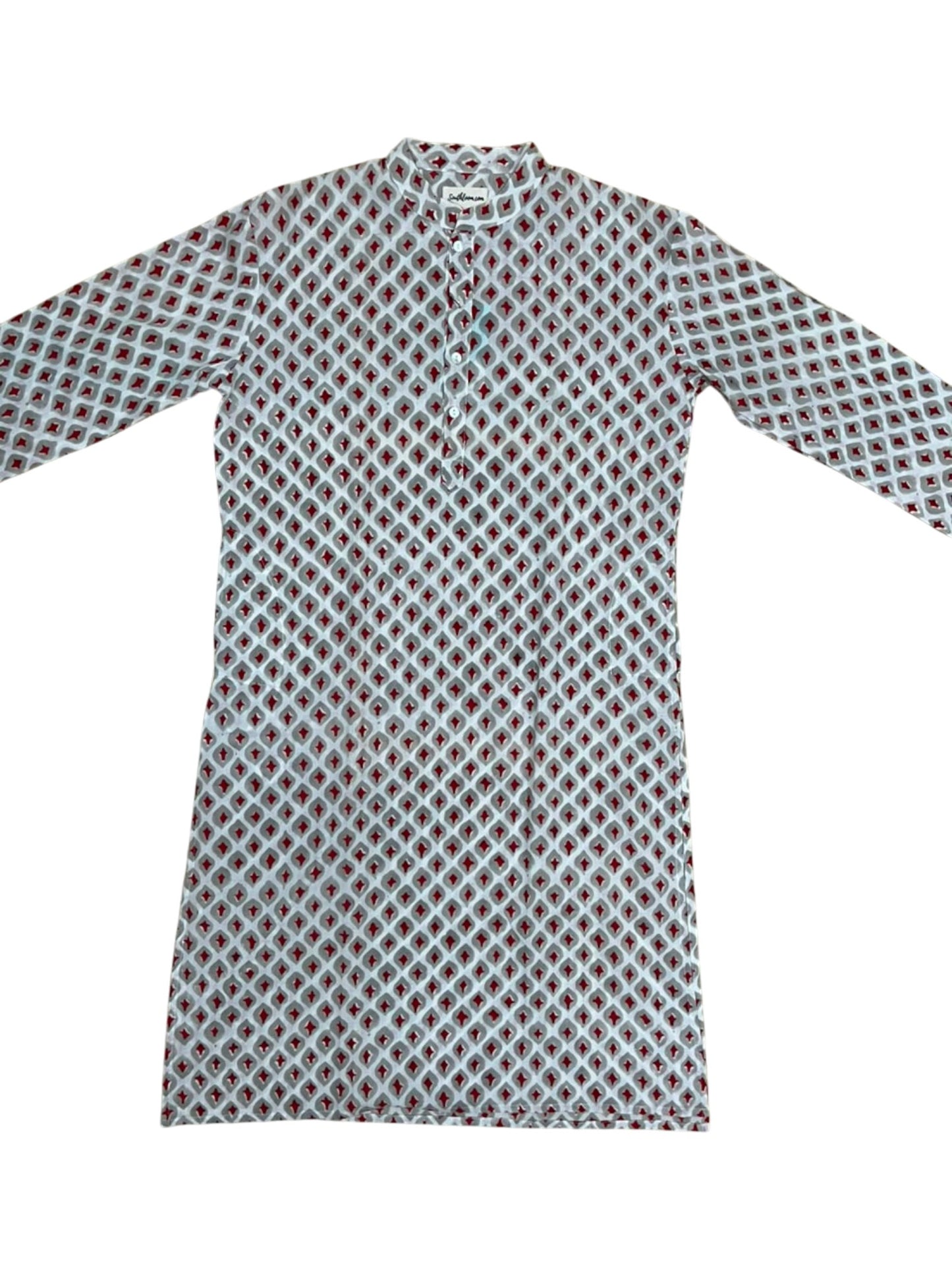 Southloom Pure Cotton Jaipur Printed Long Kurta for Men