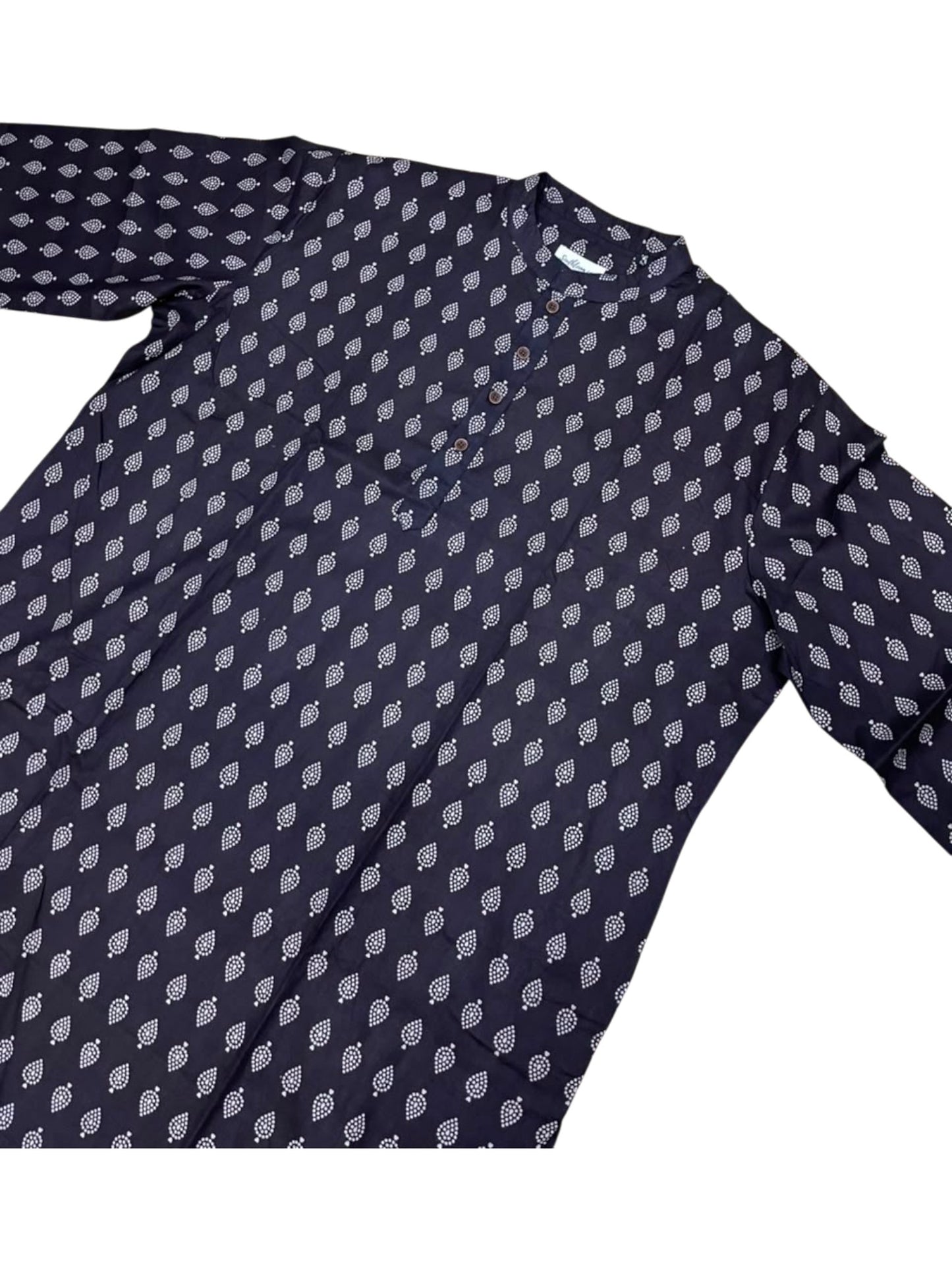 Southloom Pure Cotton Jaipur Printed Long Kurta for Men