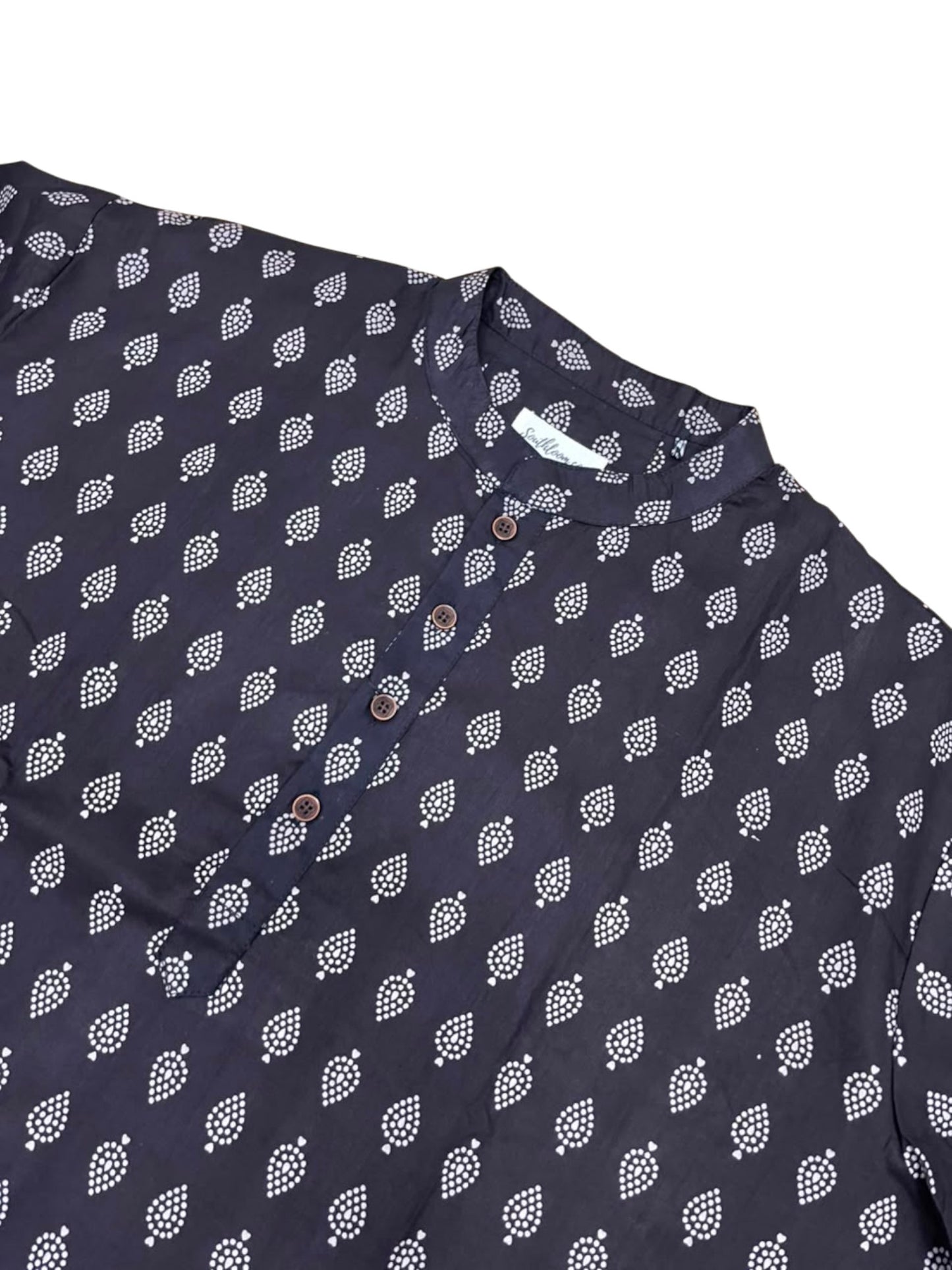 Southloom Pure Cotton Jaipur Printed Long Kurta for Men