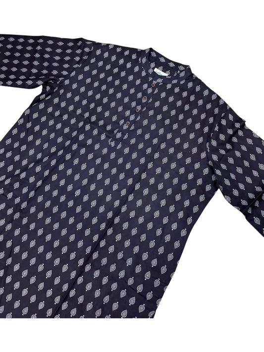 Southloom Pure Cotton Jaipur Printed Long Kurta for Men