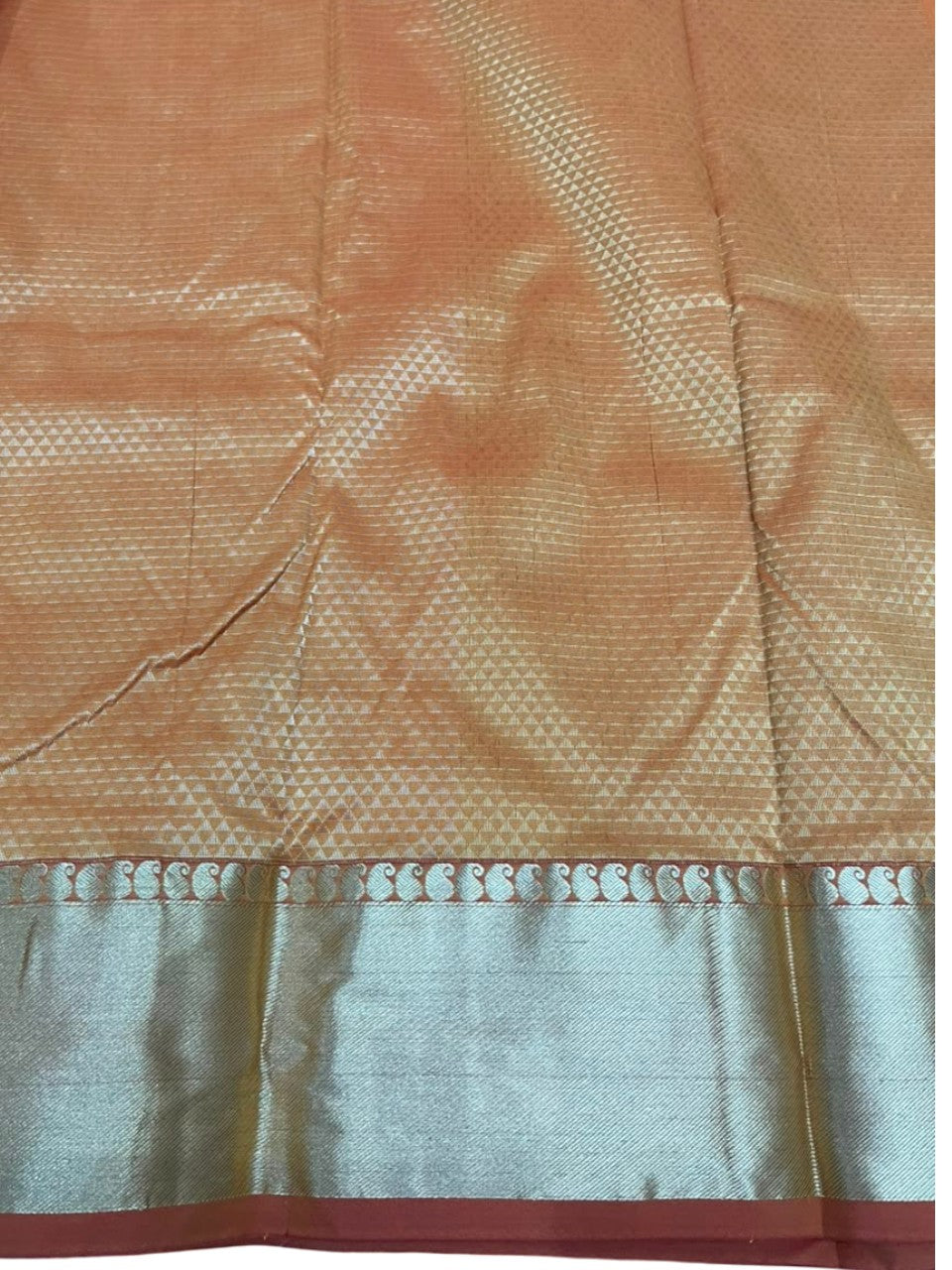 Southloom Silk Saree with Plain Body And Paisley Border in Yellow SL552