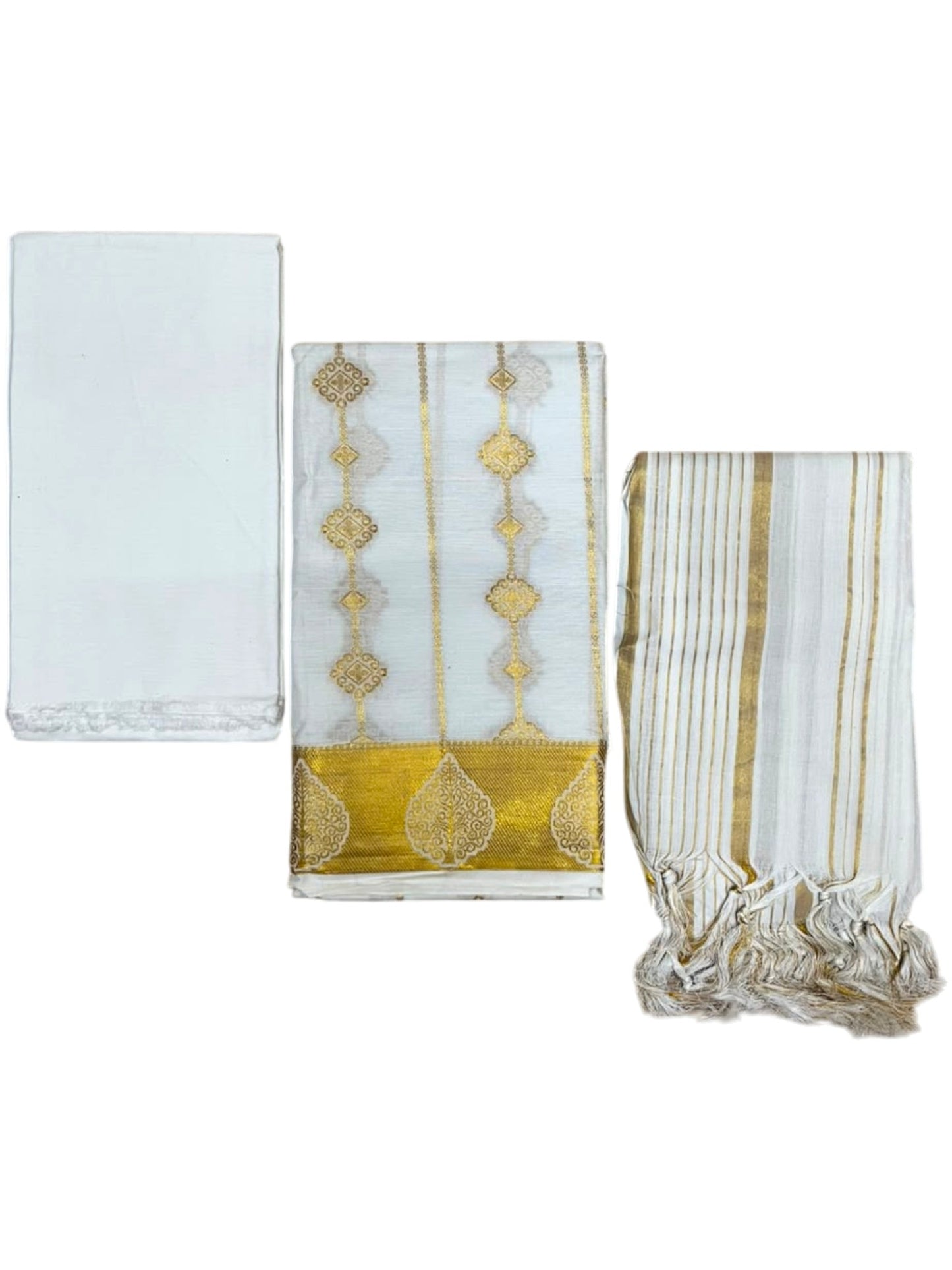 Southloom™ Cotton Churidar Salwar Suit Material with Woven Design (include Lines Shawl / Dupatta)