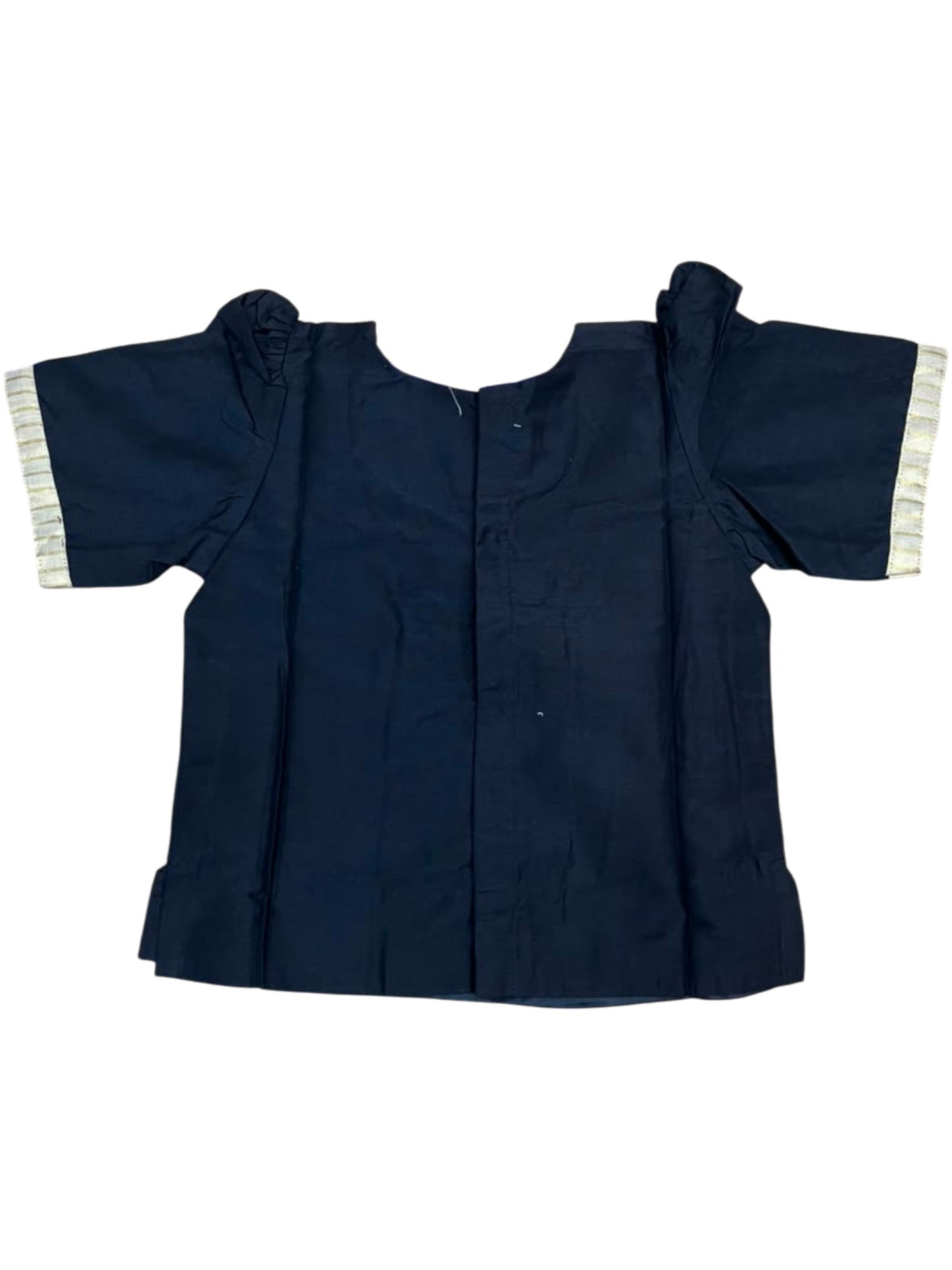 Southloom Kerala Tissue Kasavu Pavada Blouse with for Kids