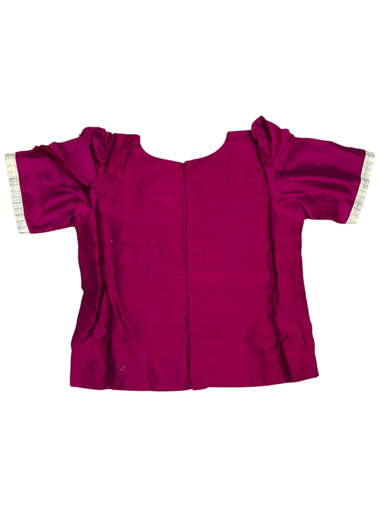 Southloom Kerala Tissue Kasavu Pavada Blouse with for Kids