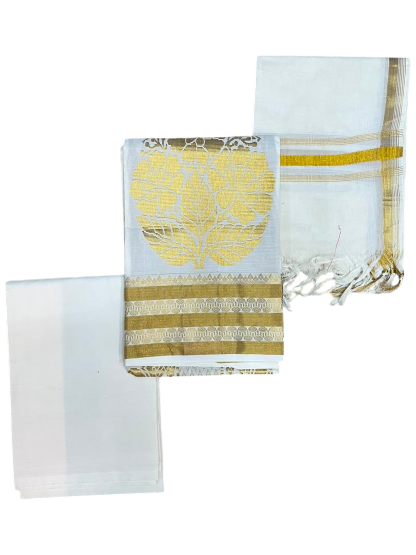 Southloom™ Cotton Churidar Salwar Suit Material with Woven Work (include Lines Shawl / Dupatta) SL566