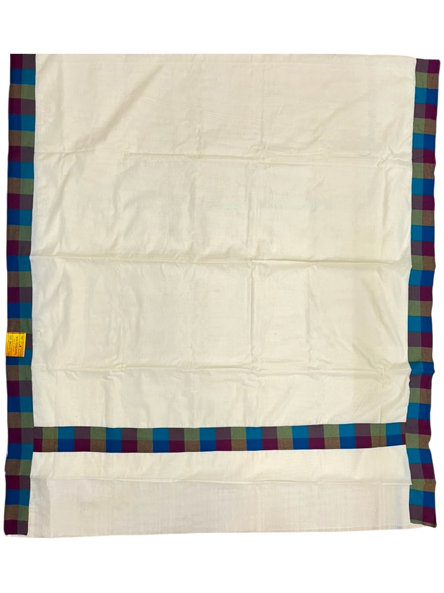 Southloom Kerala Pure Cotton Saree in Madras Check Design with Blouse Piece SL556