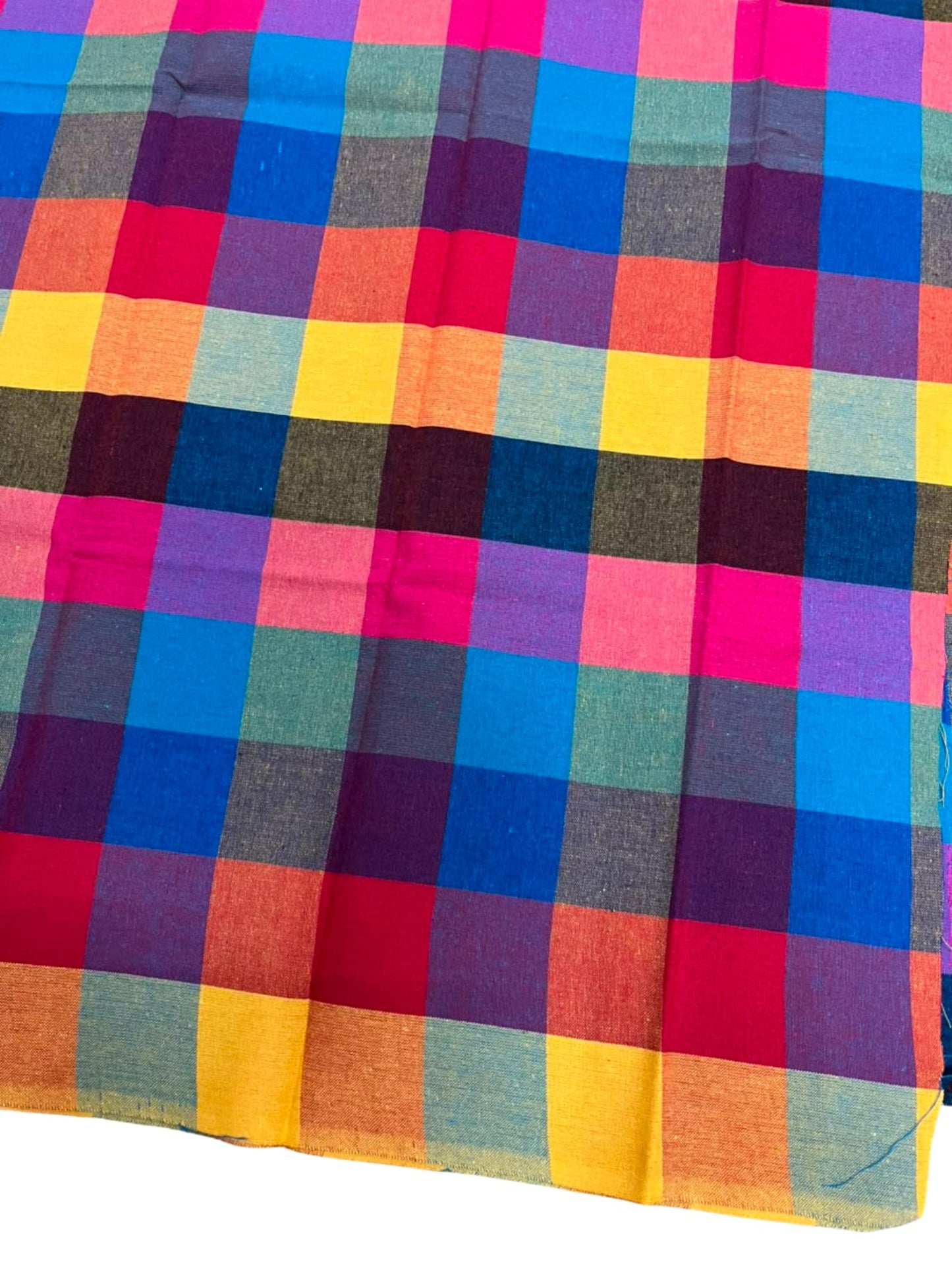 Southloom Kerala Pure Cotton Saree in Madras Check Design with Blouse Piece SL556