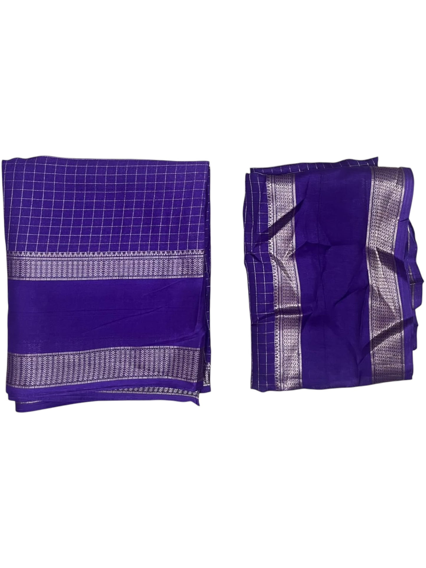 Kerala Southloom Semi UnStitched Dhavani Set with Pavada and Blouse  Piece In Violet SL585