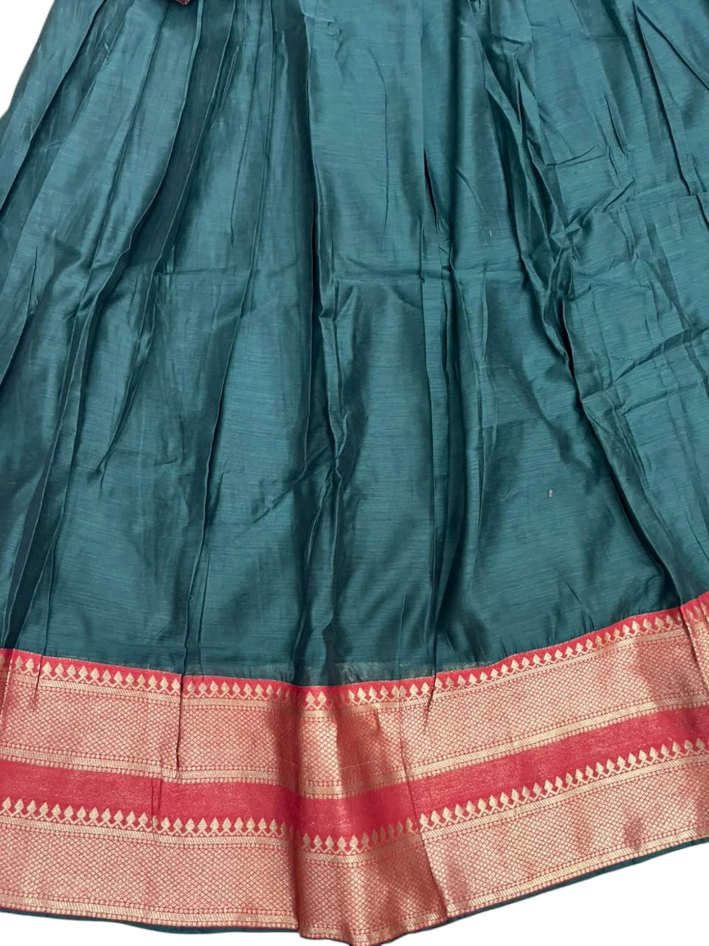 Kerala Southloom Semi UnStitched Kanchi Cotton Dhavani Set with Pavada and Blouse Piece In SL585