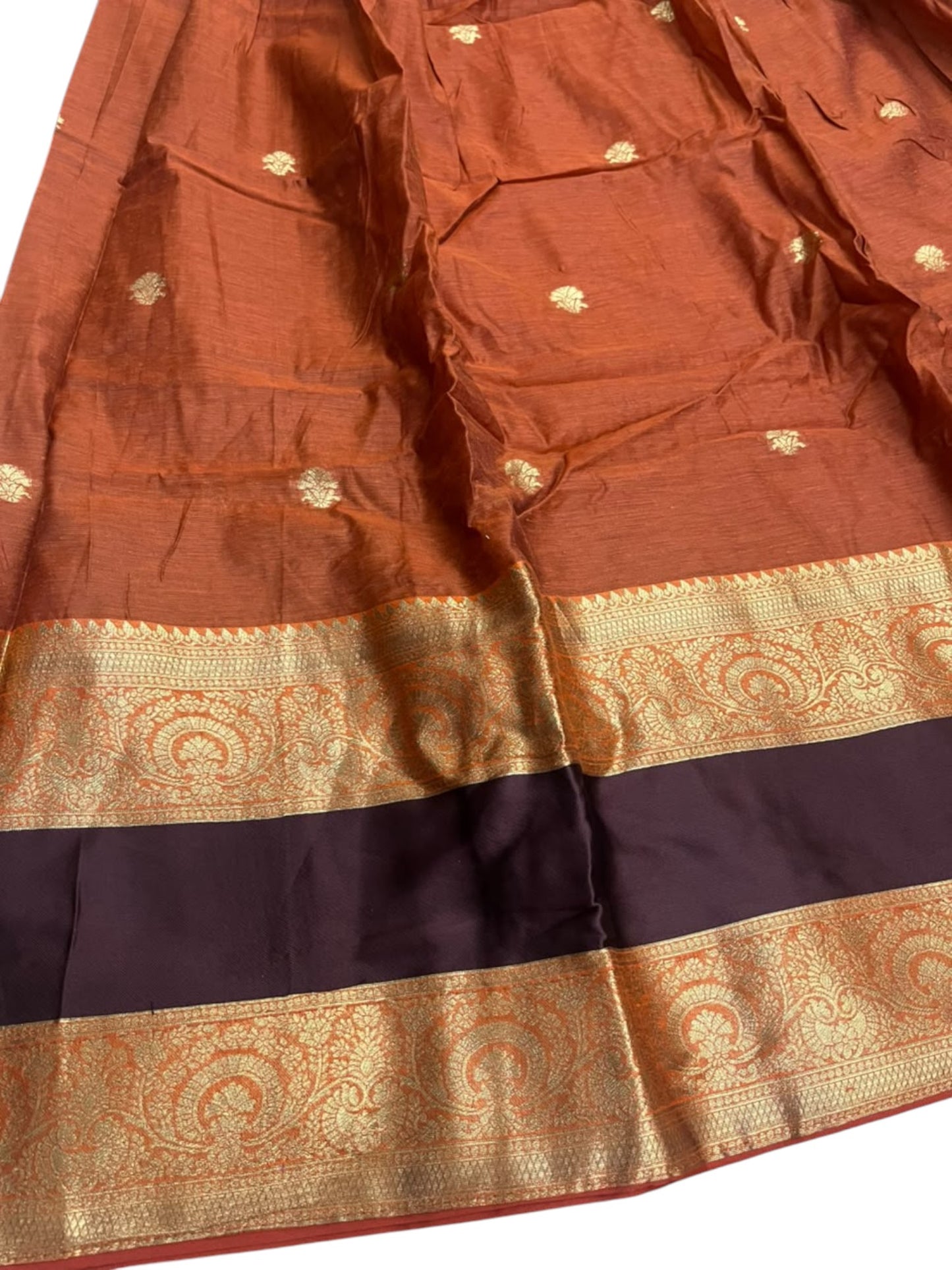 Kerala Southloom Semi UnStitched Kanchi Cotton Dhavani Set with Pavada and Blouse Piece SL585