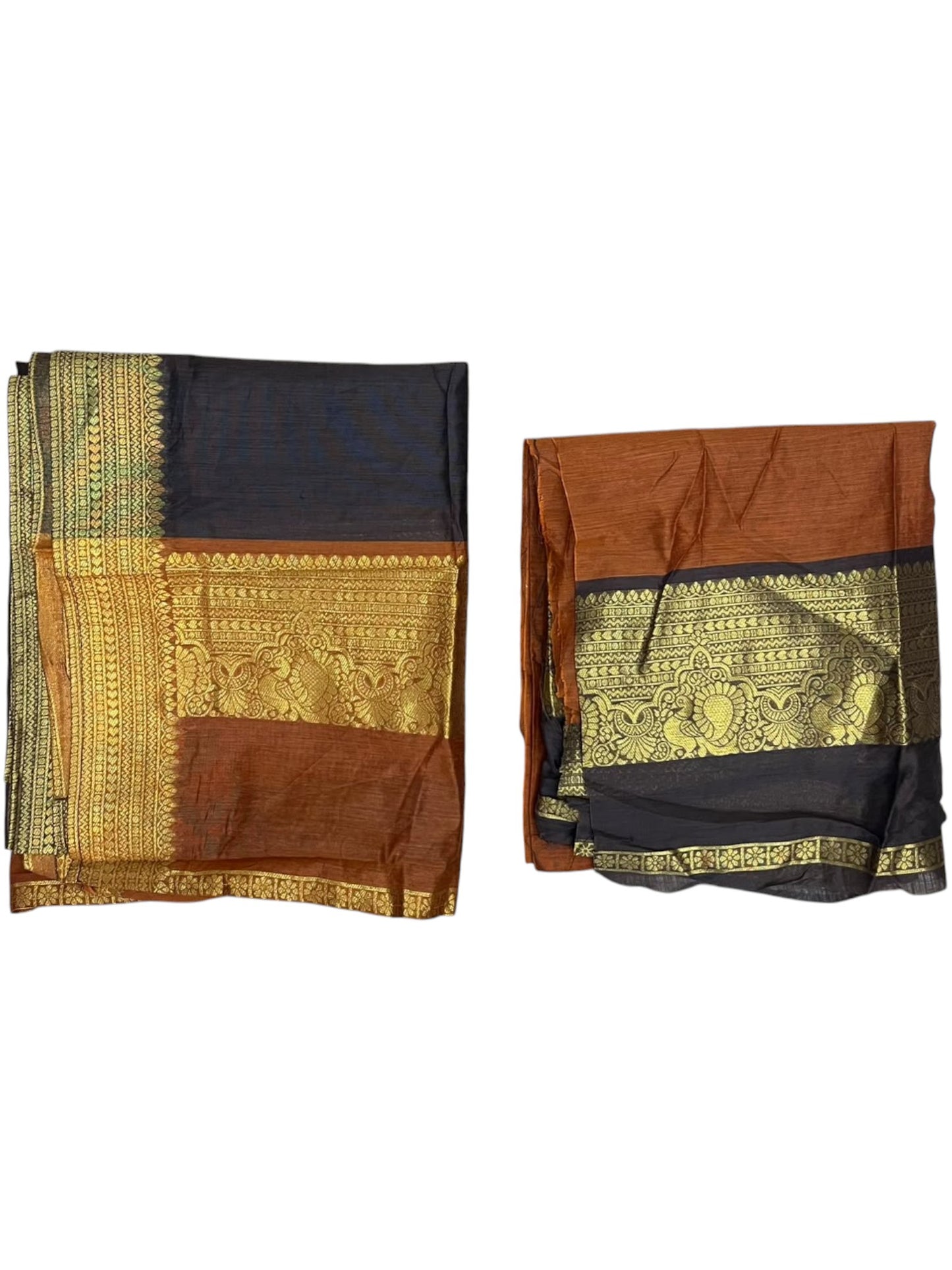 Kerala Southloom Semi UnStitched Kanchi Cotton Dhavani Set with Pavada and Blouse Piece SL585