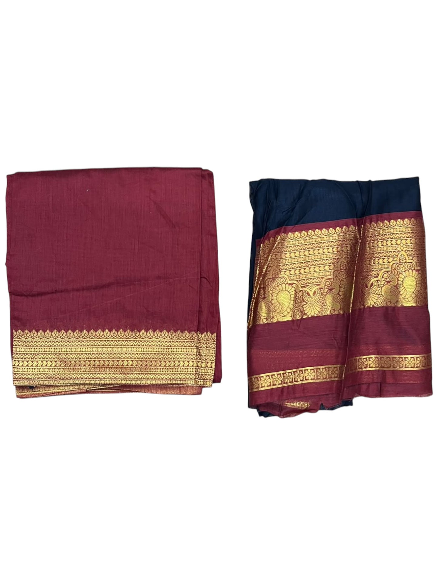 Kerala Southloom Semi UnStitched Kanchi Cotton Dhavani Set with Pavada and Blouse Piece SL585