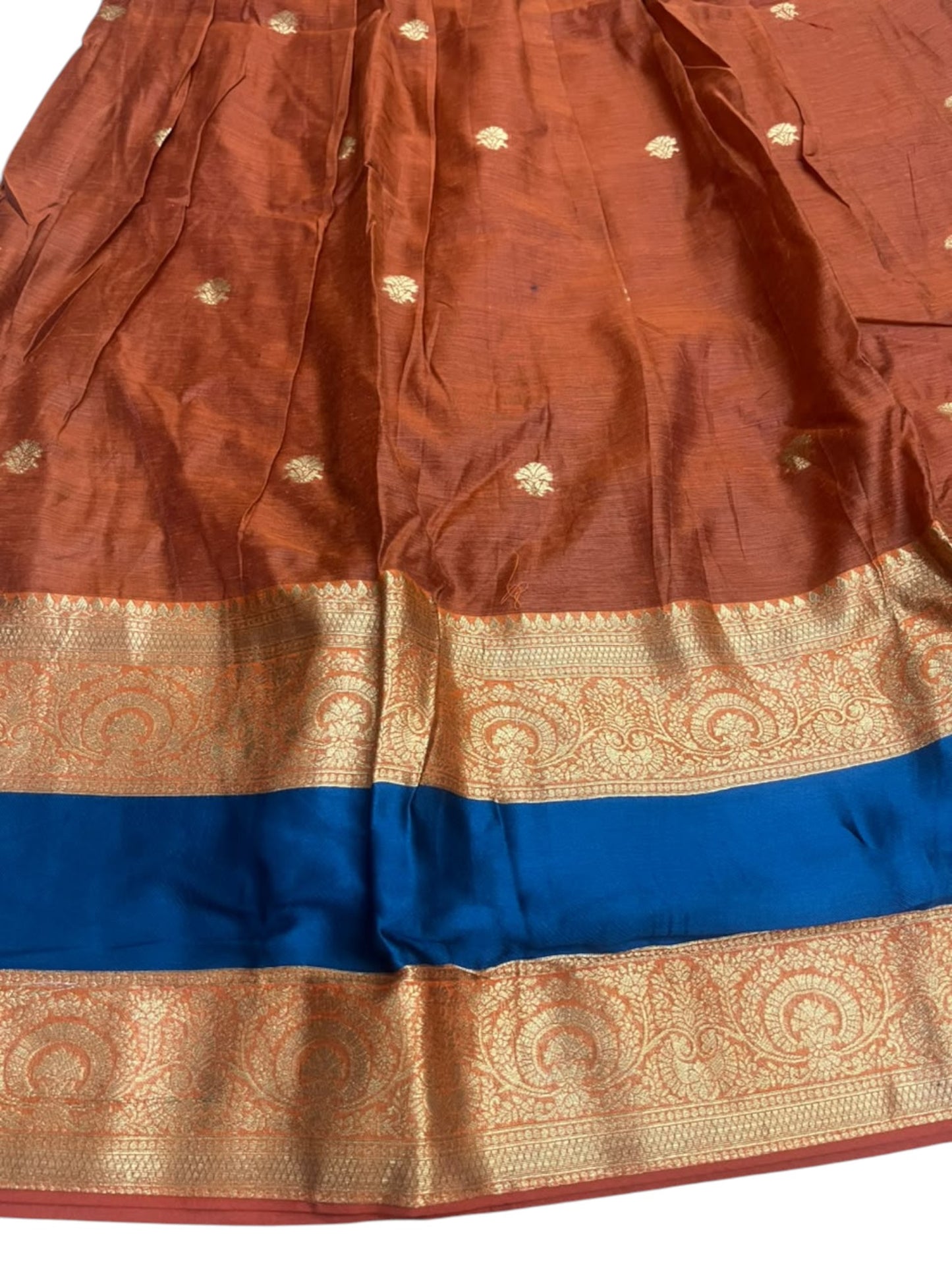 Kerala Southloom Semi UnStitched Kanchi Cotton Dhavani Set with Pavada and Blouse Piece SL585
