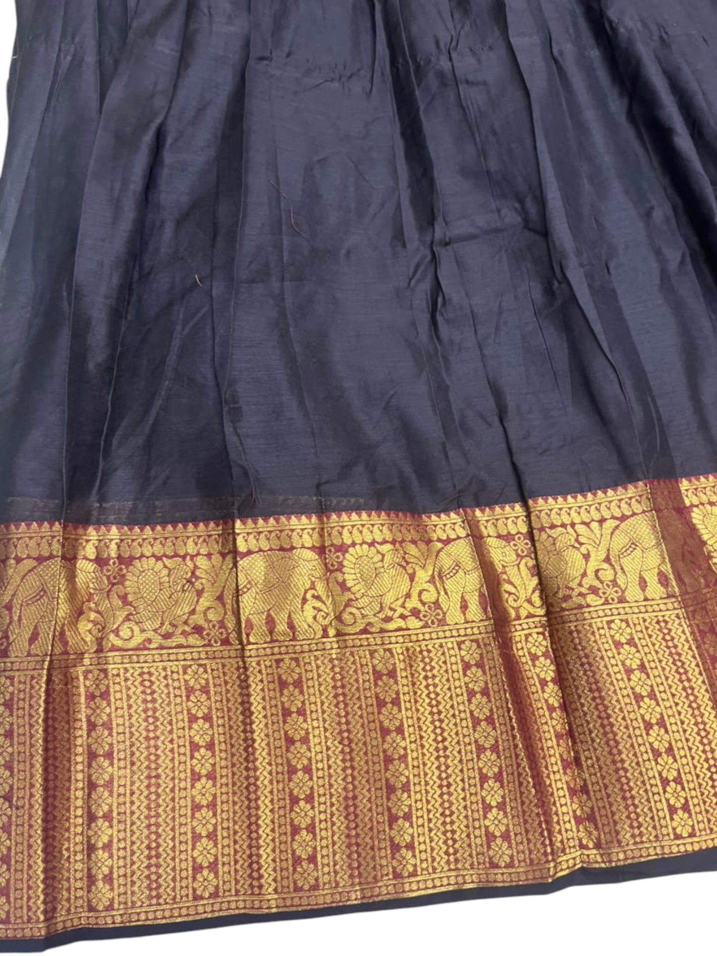 Kerala Southloom Semi UnStitched Kanchi Cotton Dhavani Set with Pavada and Blouse Piece SL585
