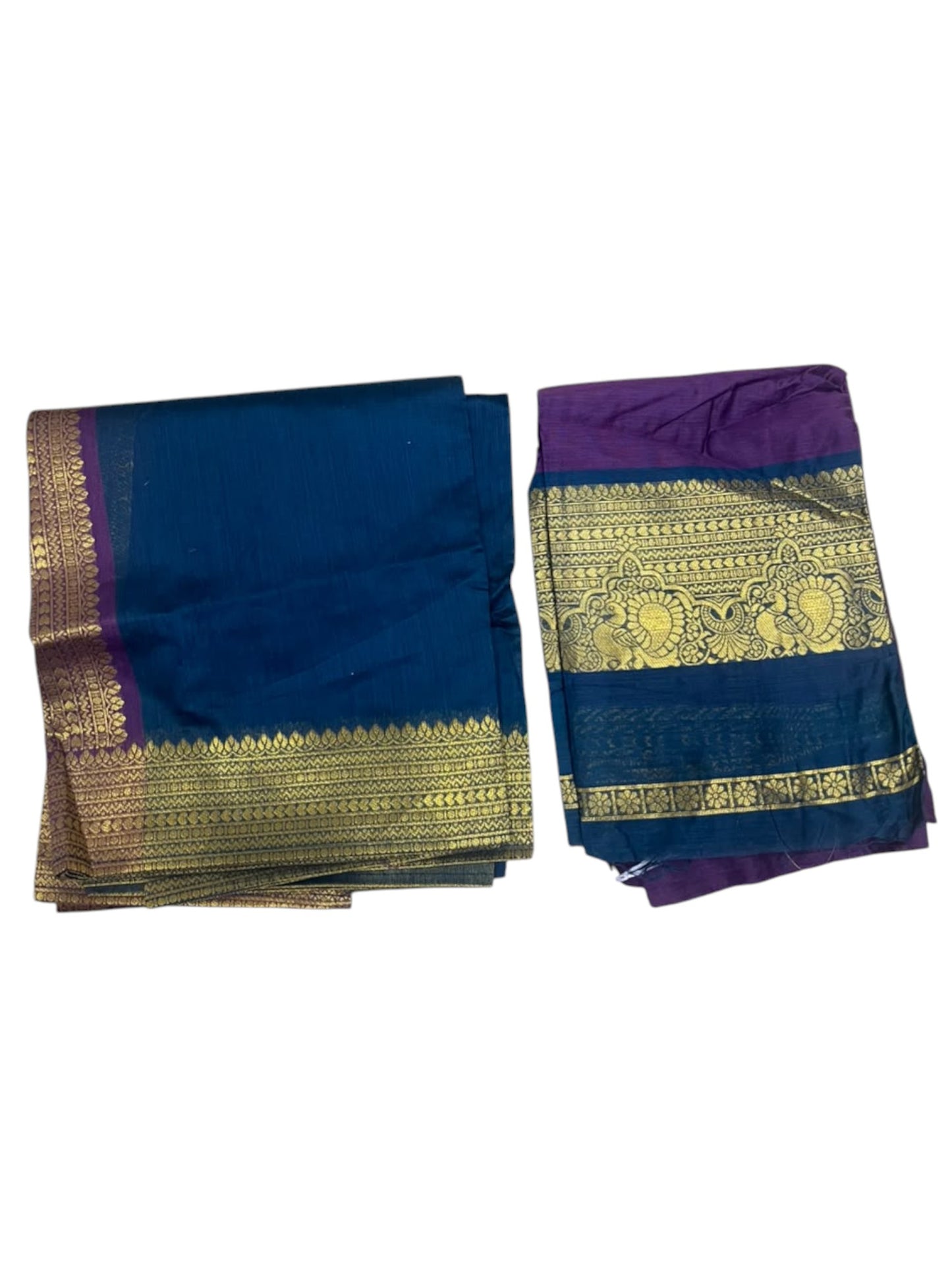 Kerala Southloom Semi UnStitched Kanchi Cotton Dhavani Set with Pavada and Blouse Piece SL585
