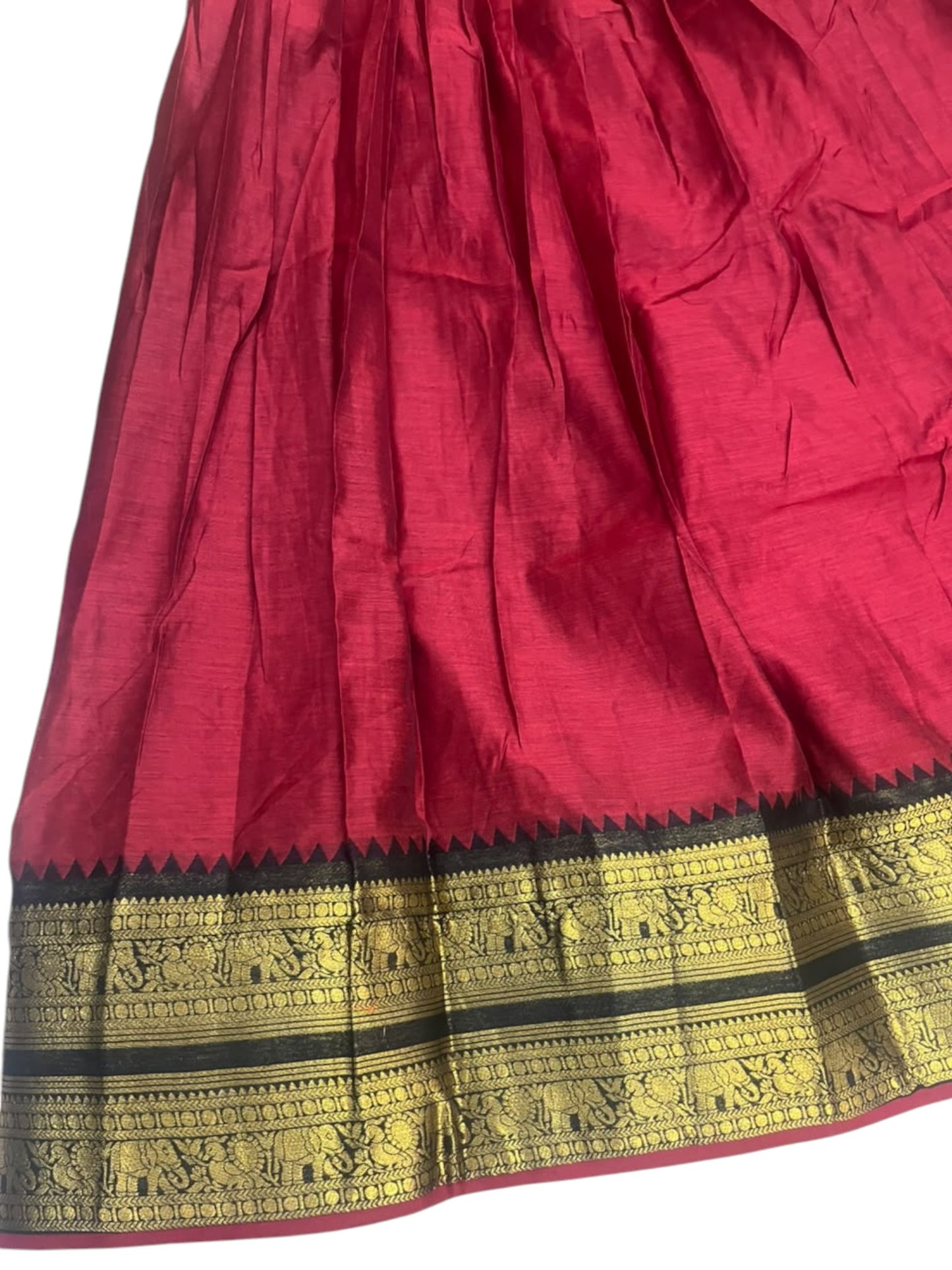 Kerala Southloom Semi UnStitched Kanchi Cotton Dhavani Set with Pavada and Blouse Piece SL585