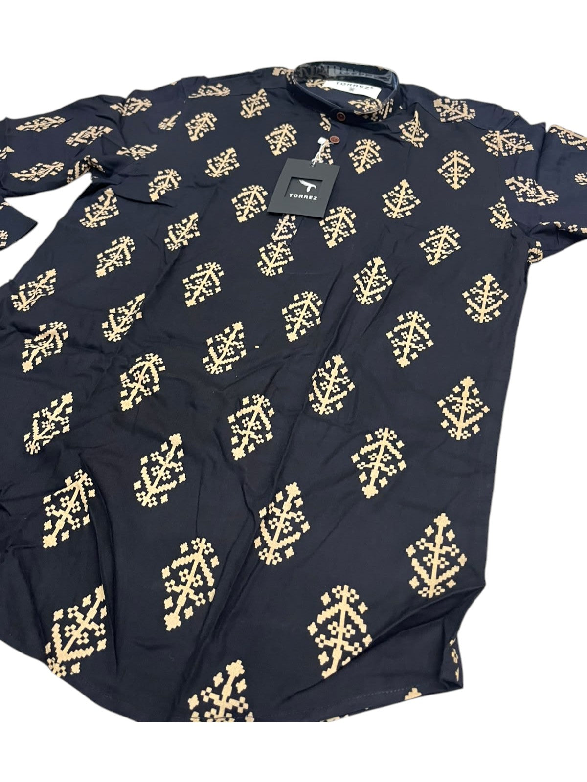 Southloom Pure Cotton Jaipur Printed Short Kurta for Men SL589