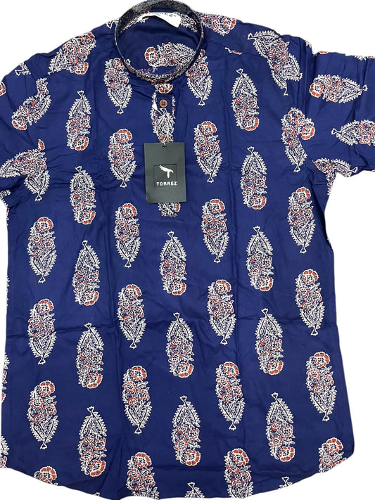 Southloom Pure Cotton Jaipur Printed Short Kurta for Men SL589