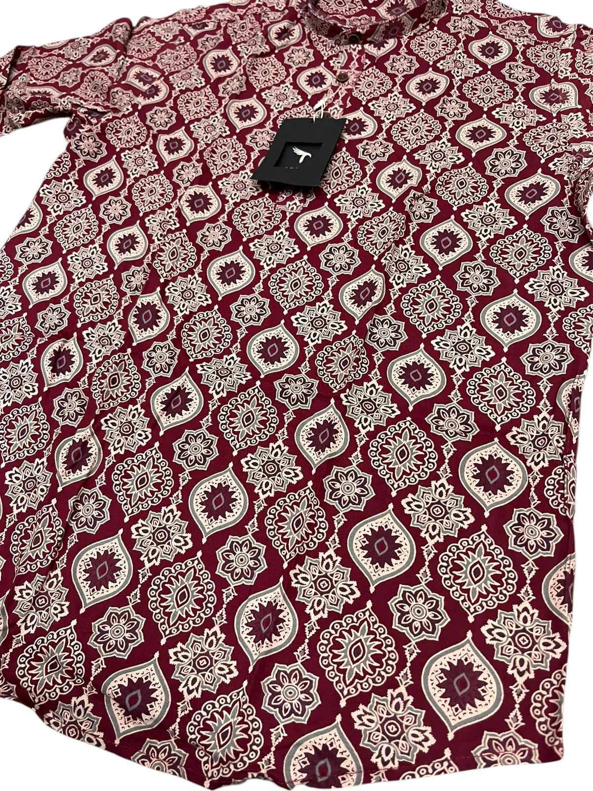 Southloom Pure Cotton Jaipur Printed Short Kurta for Men SL589