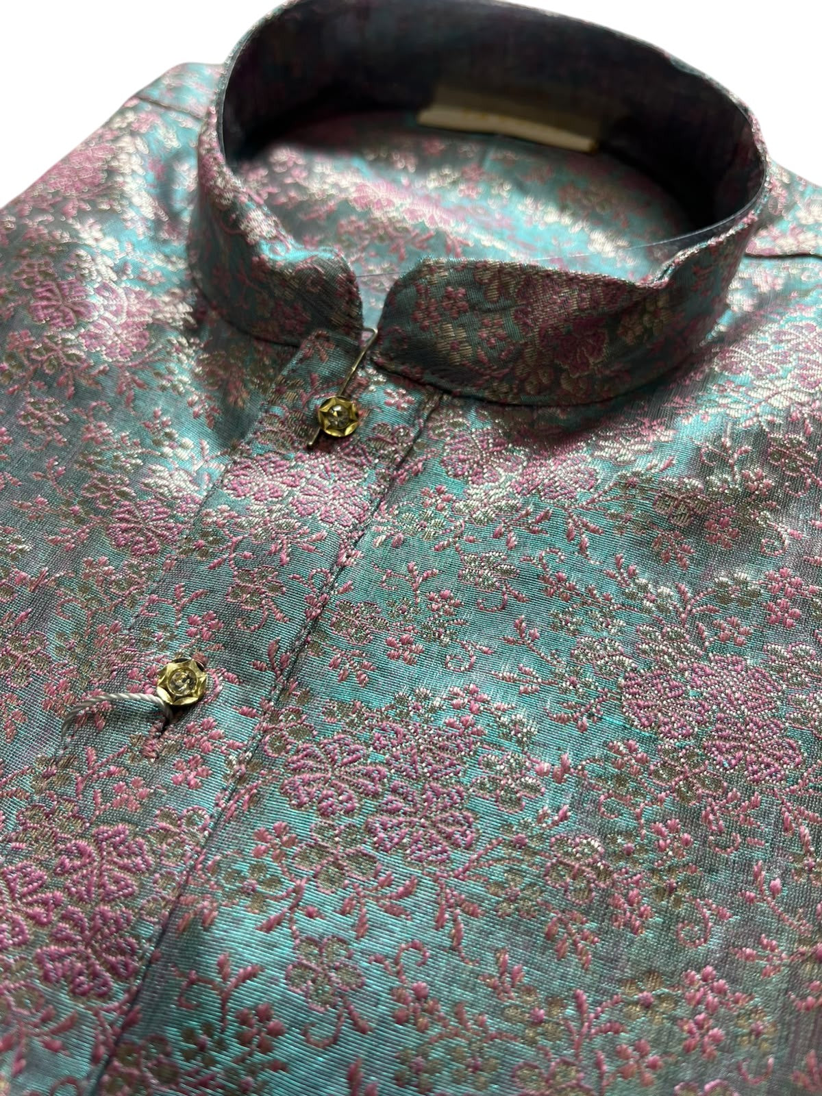 Southloom Woven Patterns Semi Silk Long Kurta for Men SL591