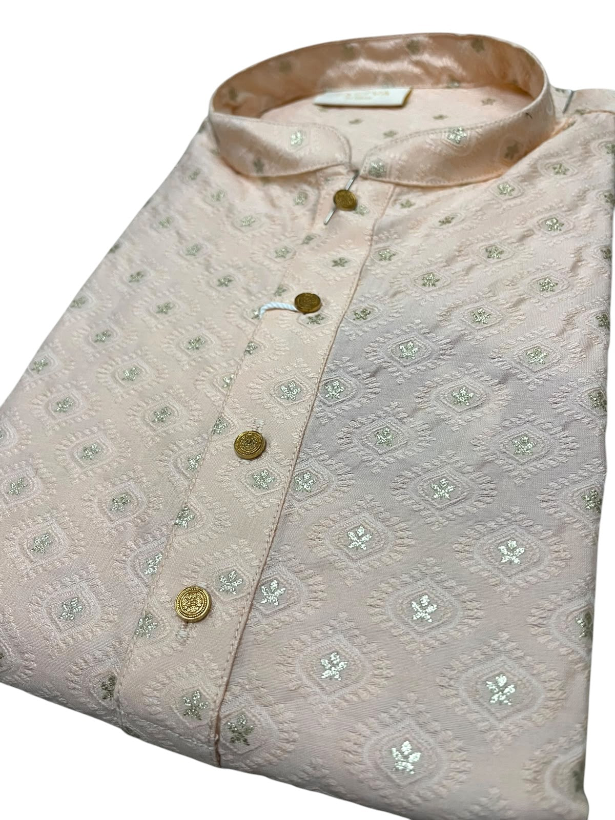 Southloom Woven Patterns Semi Silk Long Kurta for Men SL591