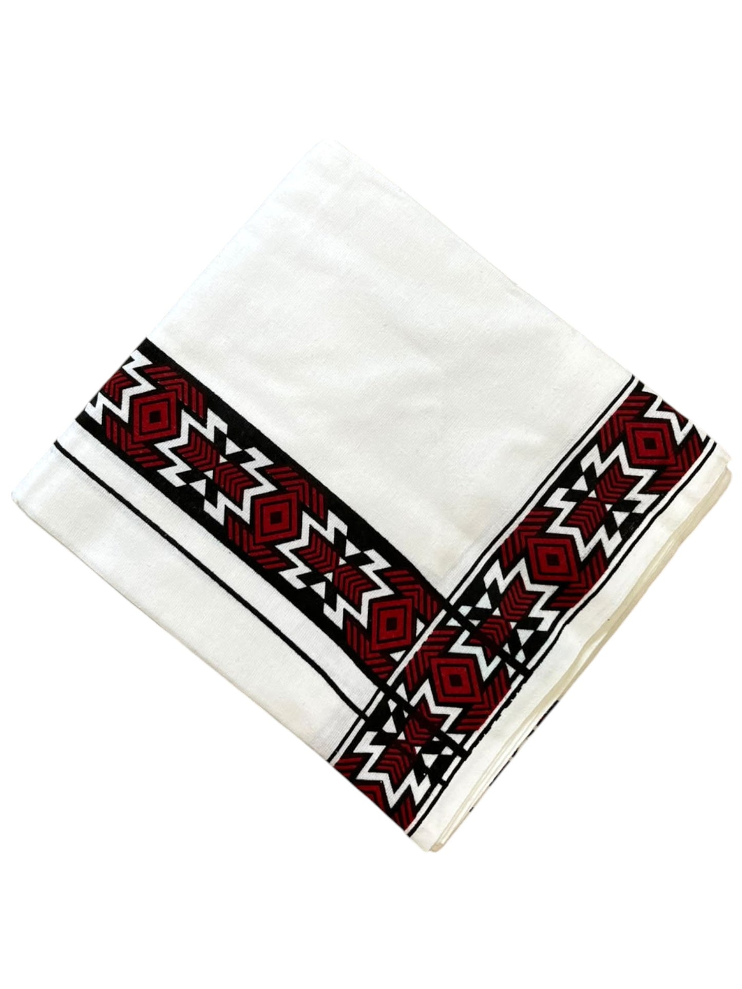 Southloom White Printed Single Mundu / Otta Mundu / Lungi (South Indian Kerala Dhoti)