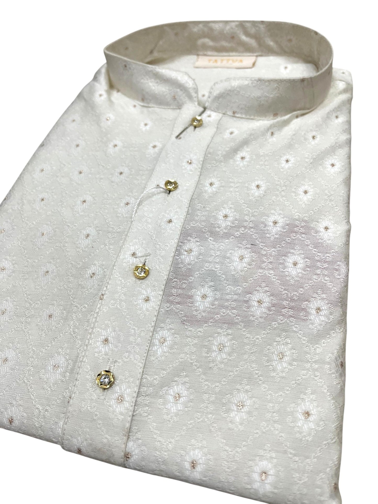 Southloom Woven Patterns Semi Silk Long Kurta for Men SL591