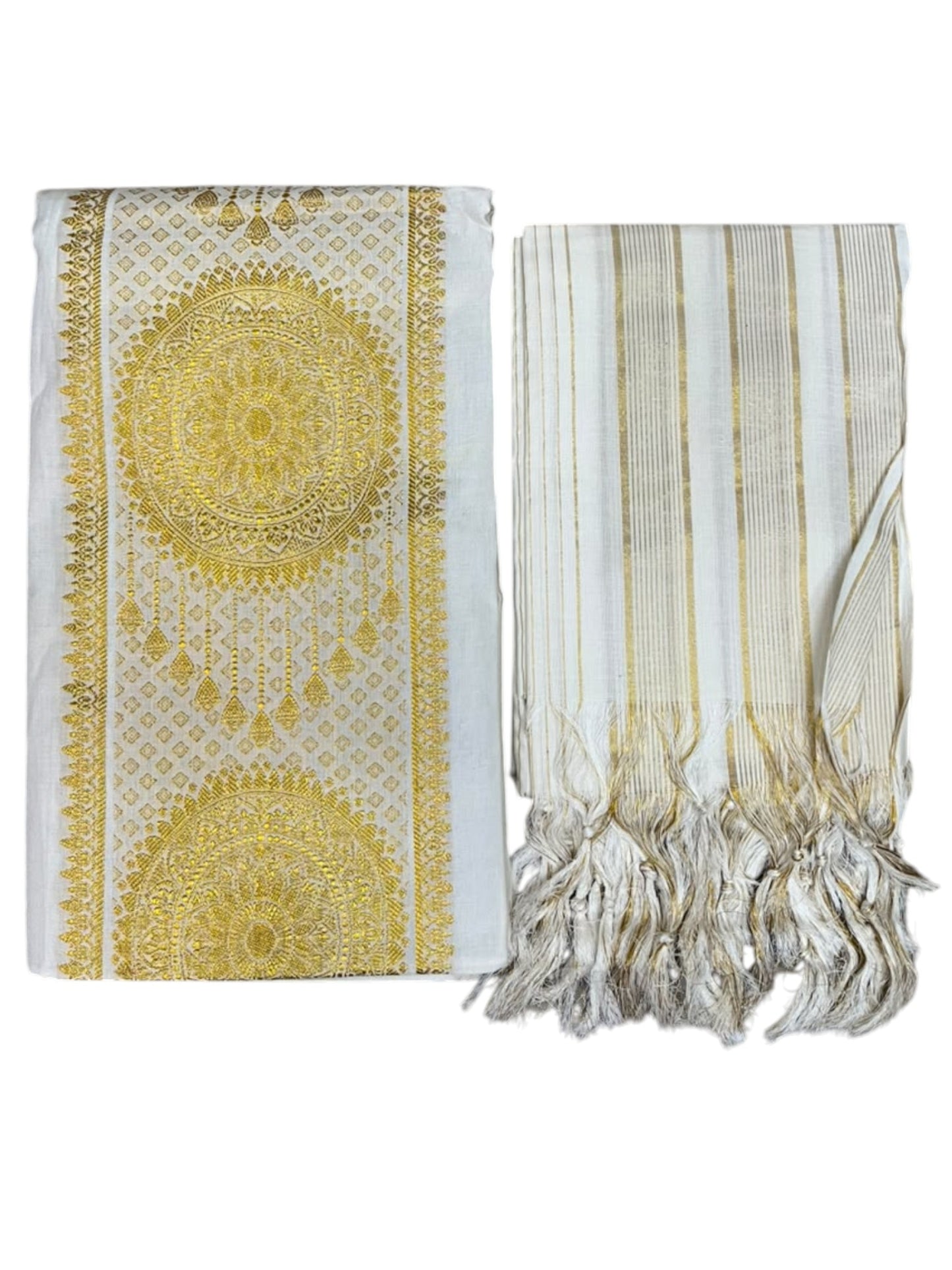 Southloom™ Cotton Churidar Salwar Suit Unstiched Material with Woven  Design  (include Lines Shawl / Dupatta)