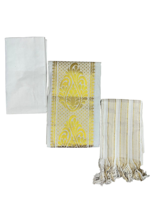 Southloom™ Cotton Churidar Salwar Suit Unstiched Material with Woven Design  (include Lines Shawl / Dupatta) SL601
