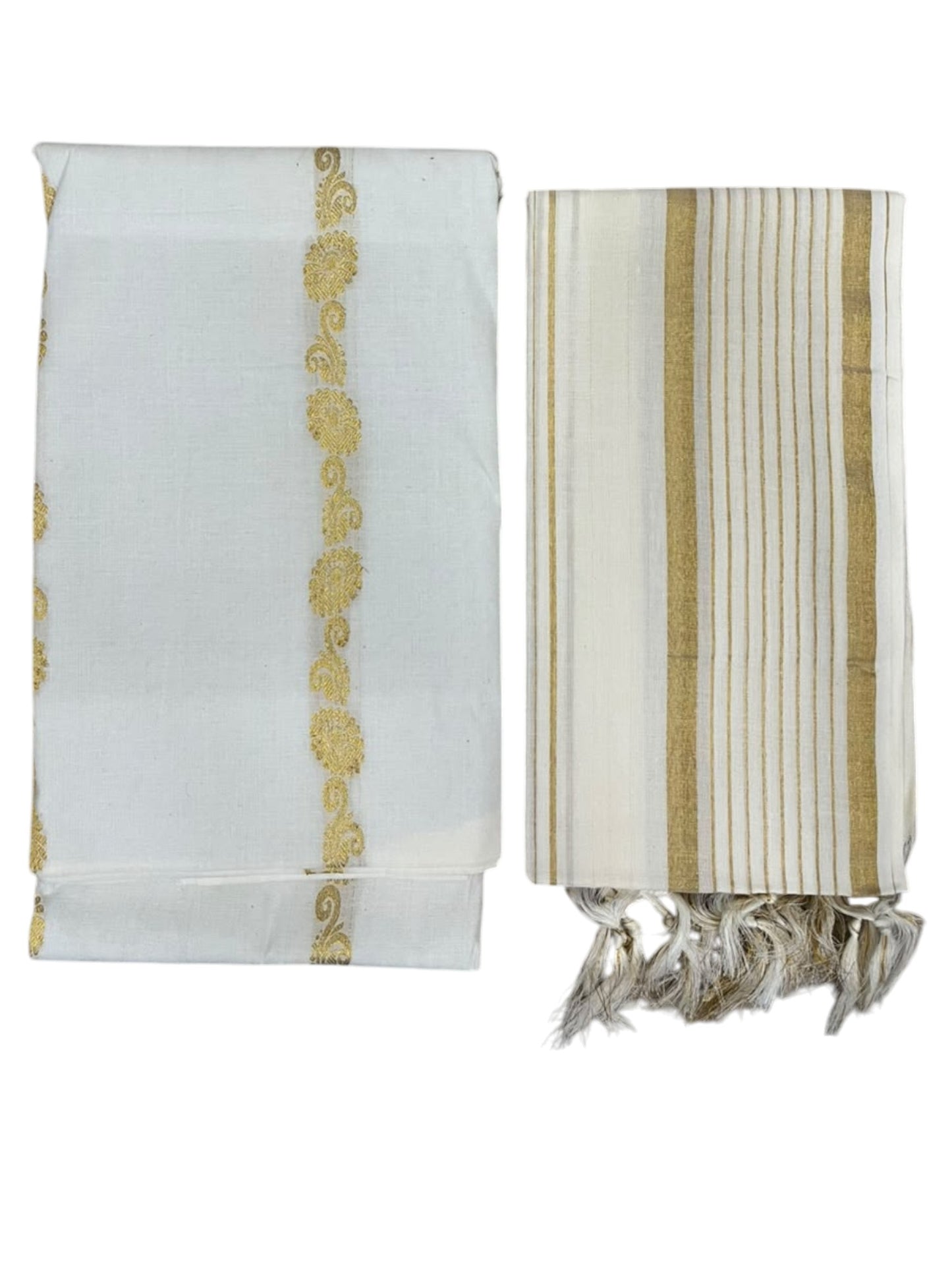 Southloom™ Cotton Churidar Salwar Suit Unstiched Material with Woven Design  (include Lines Shawl / Dupatta)