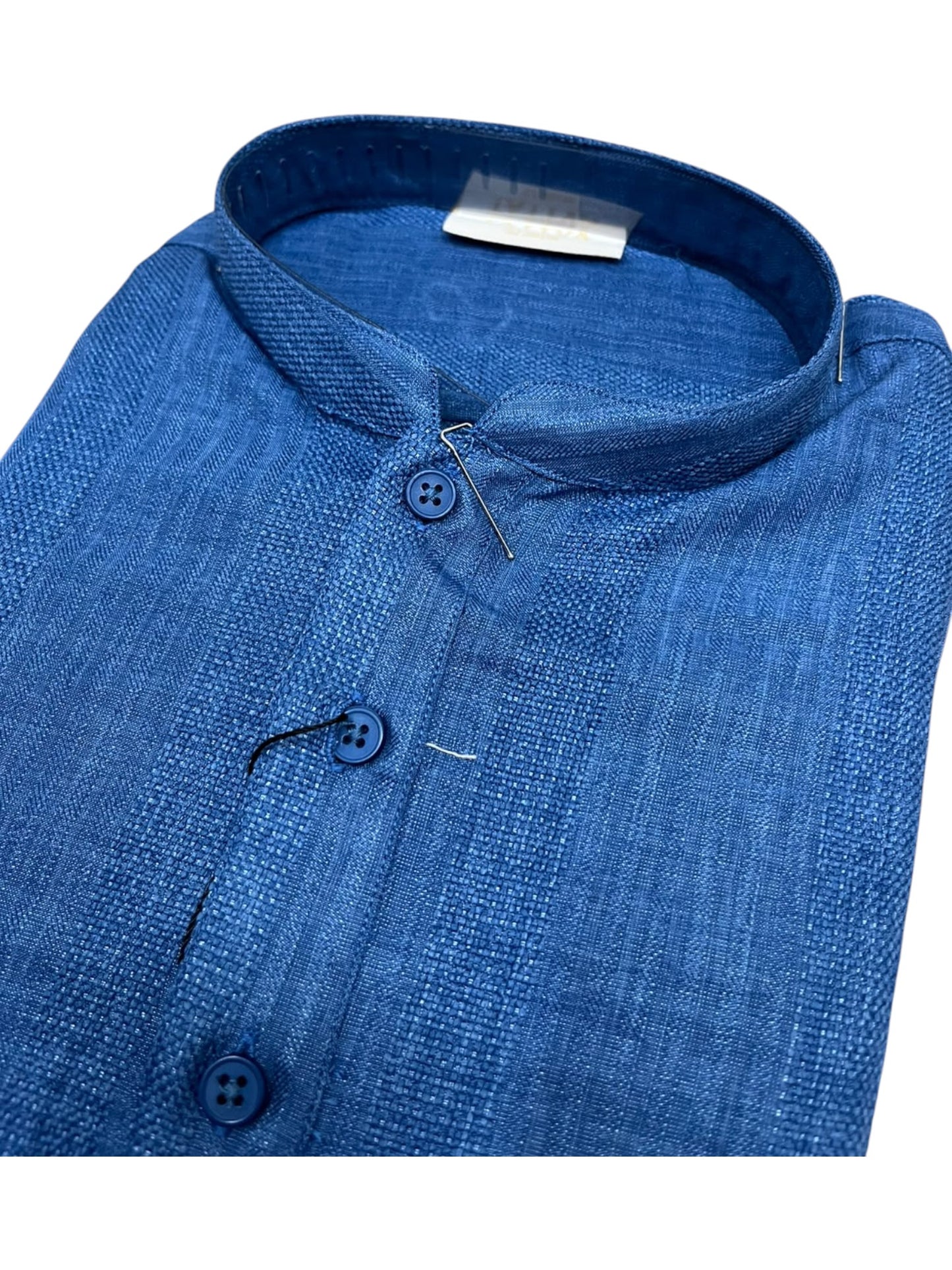 Southloom Blue woven Semi Silk Short Kurta for Men SL590