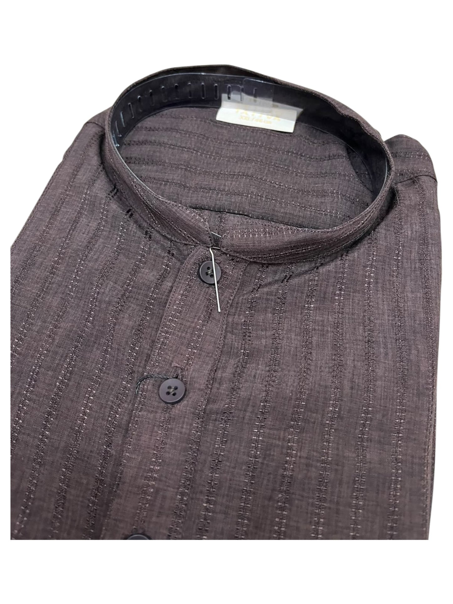 Southloom Brown Woven Semi Silk Short Kurta for Men SL590