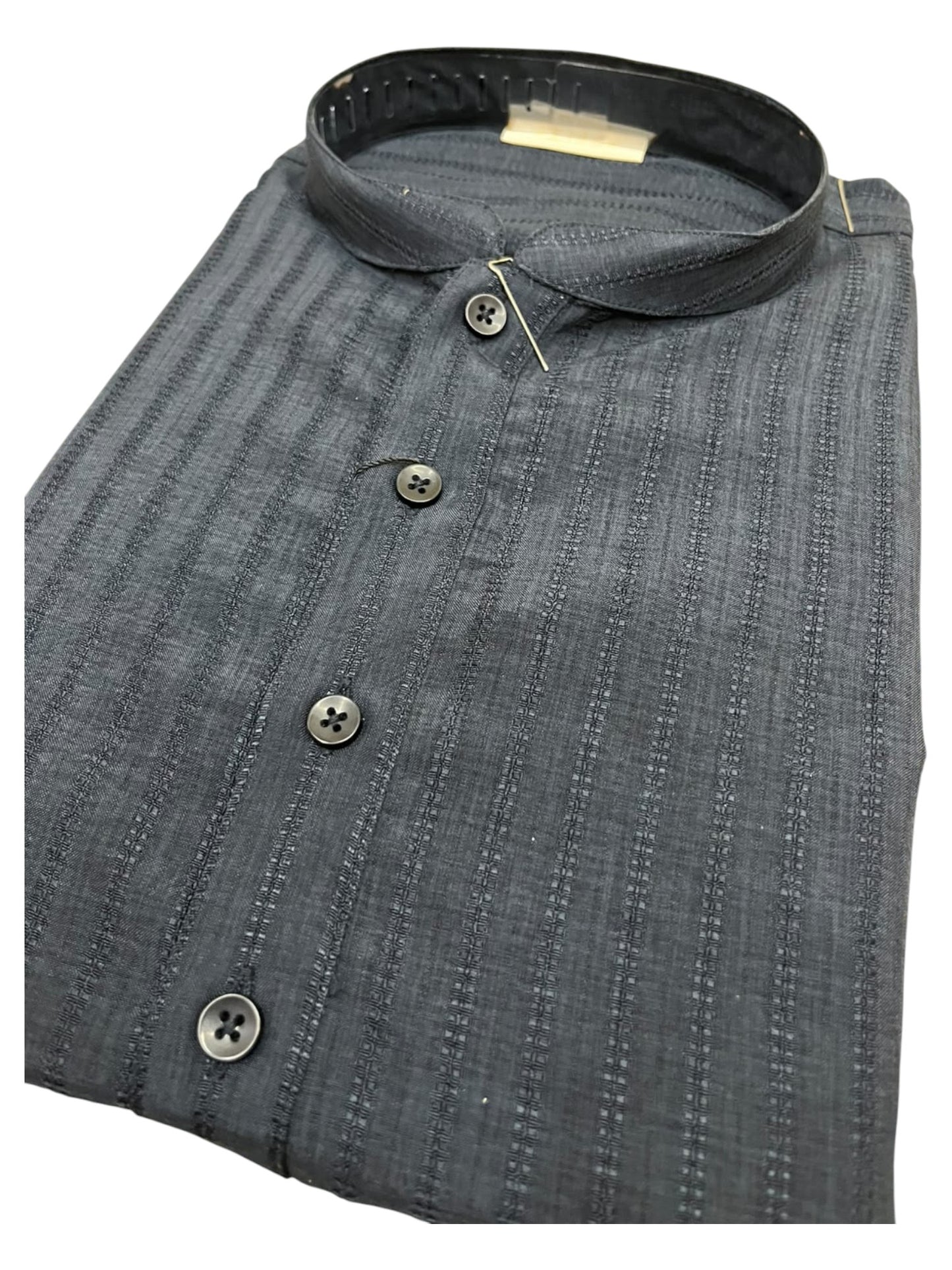 Southloom Blue Woven Semi Silk Short Kurta for Men SL590