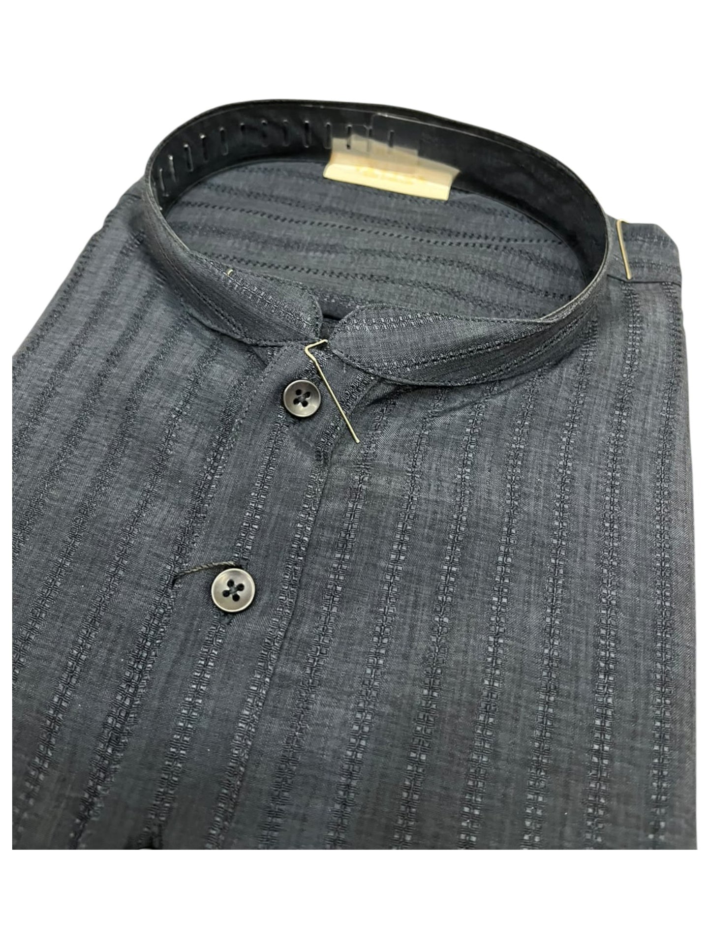 Southloom Blue Woven Semi Silk Short Kurta for Men SL590