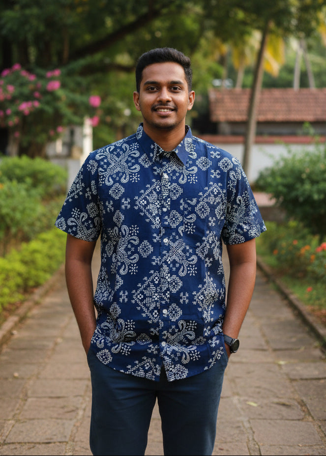 Cotton Printed Half Sleeve Shirt SL234