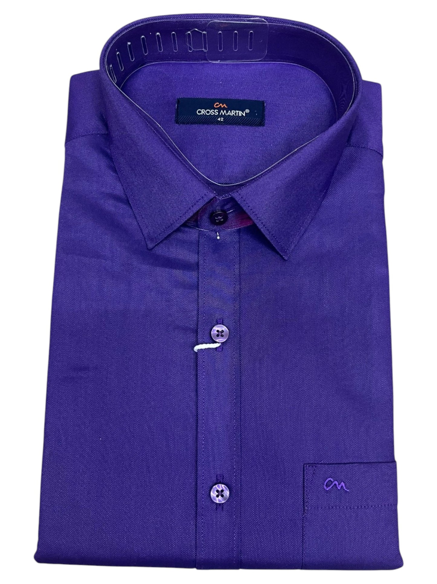 Southloom Pure Cotton Shirt with Violet  Plain SLSHIRT 42 FS