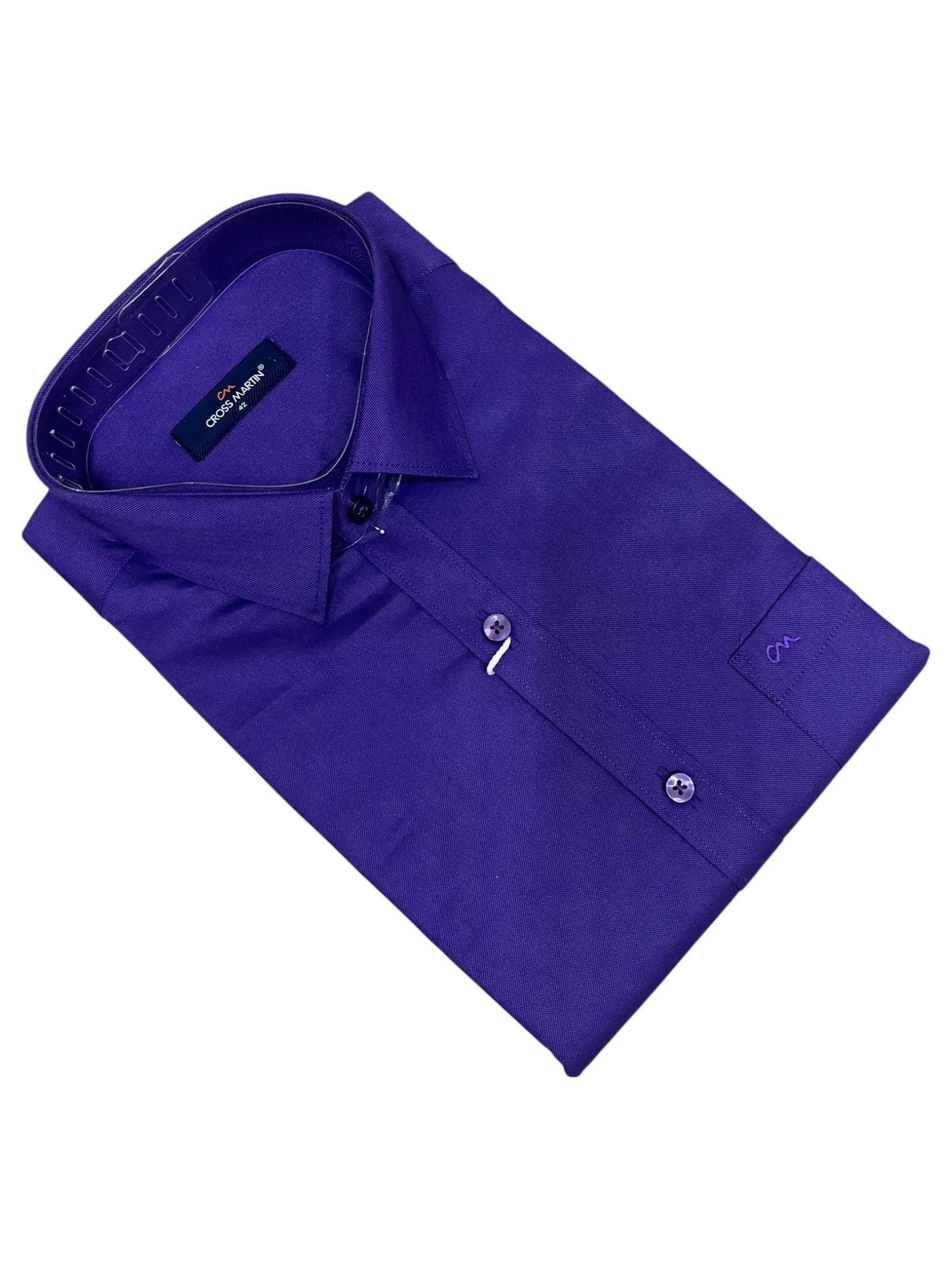 Southloom Pure Cotton Shirt with Violet  Plain SLSHIRT 42 FS