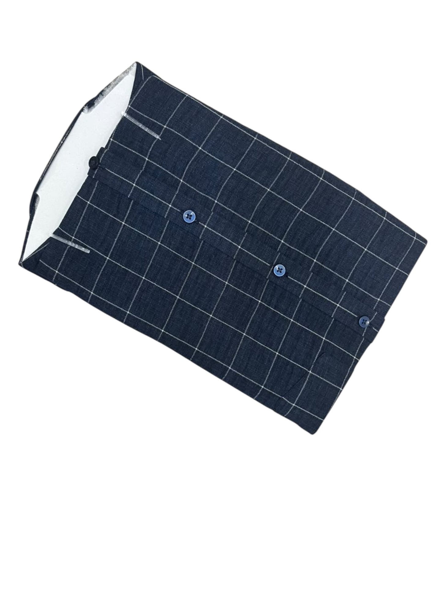 Southloom Pure Cotton Blue Check Shirt SLSHIRT 42 HS