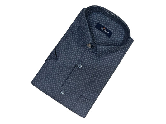 Southloom Pure Cotton Gray printed Shirt SLSHIRT 42 HS
