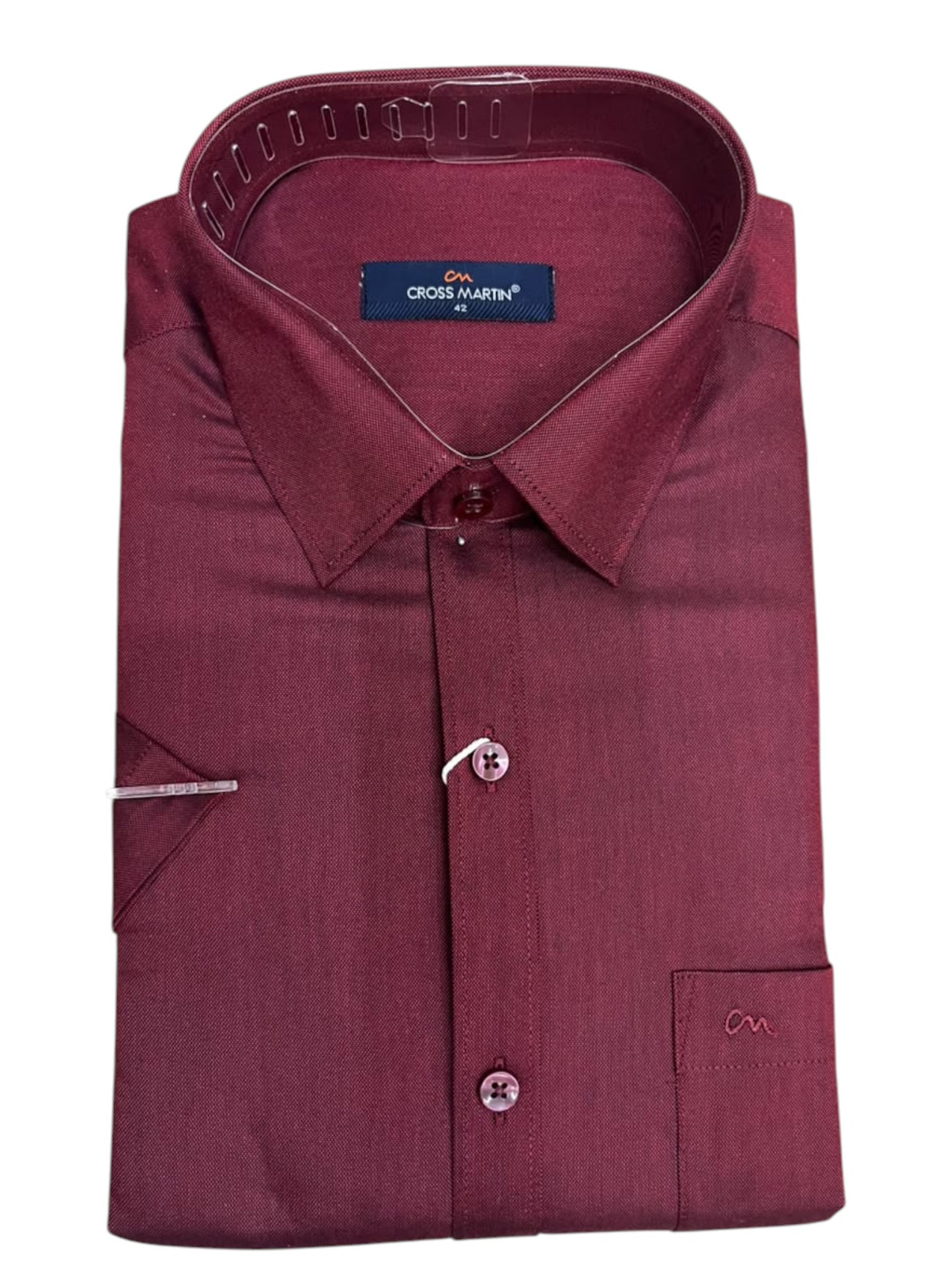 Southloom Pure Cotton Maroon Plain Shirt SLSHIRT 42 HS