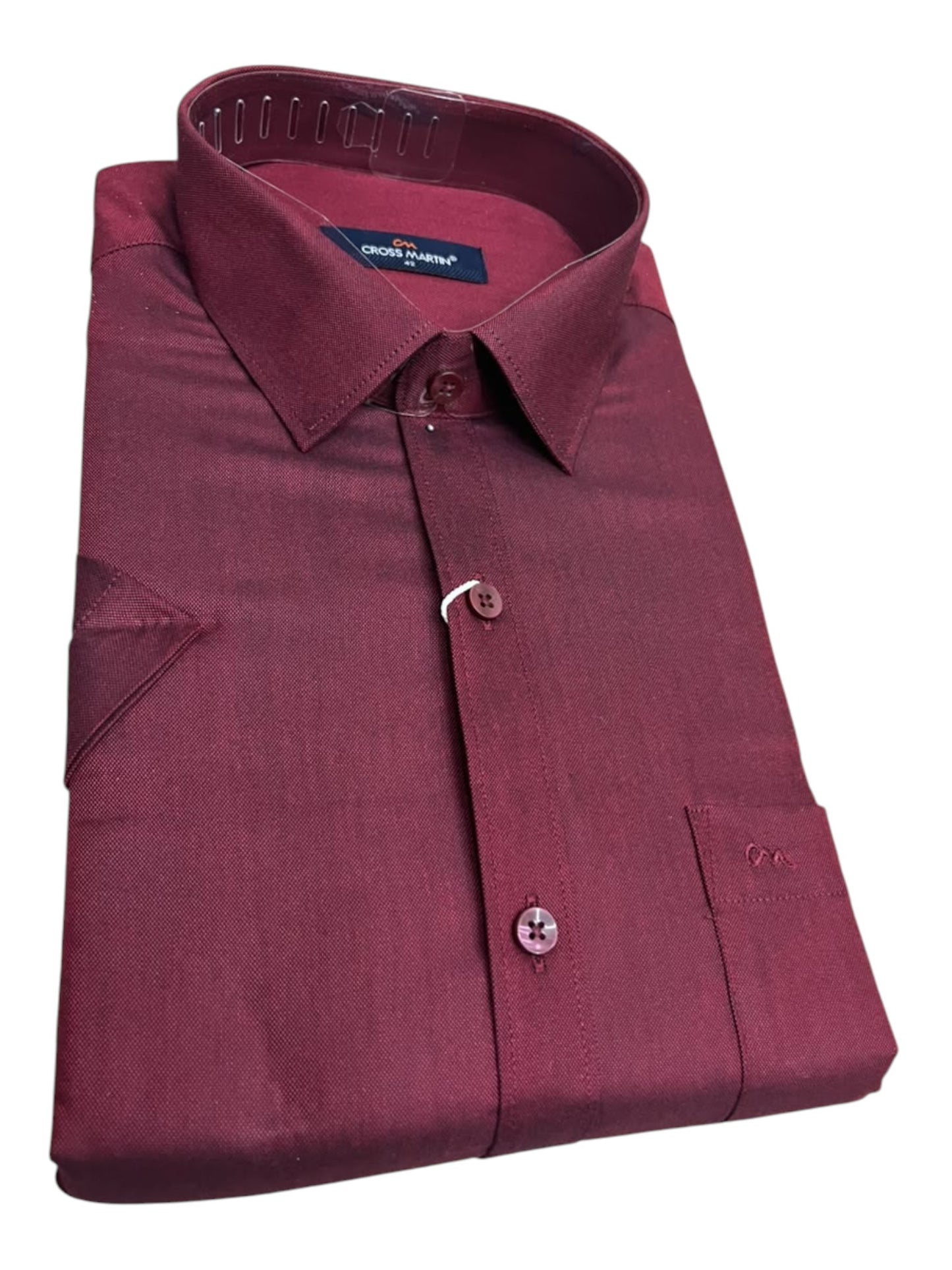 Southloom Pure Cotton Maroon Plain Shirt SLSHIRT 42 HS