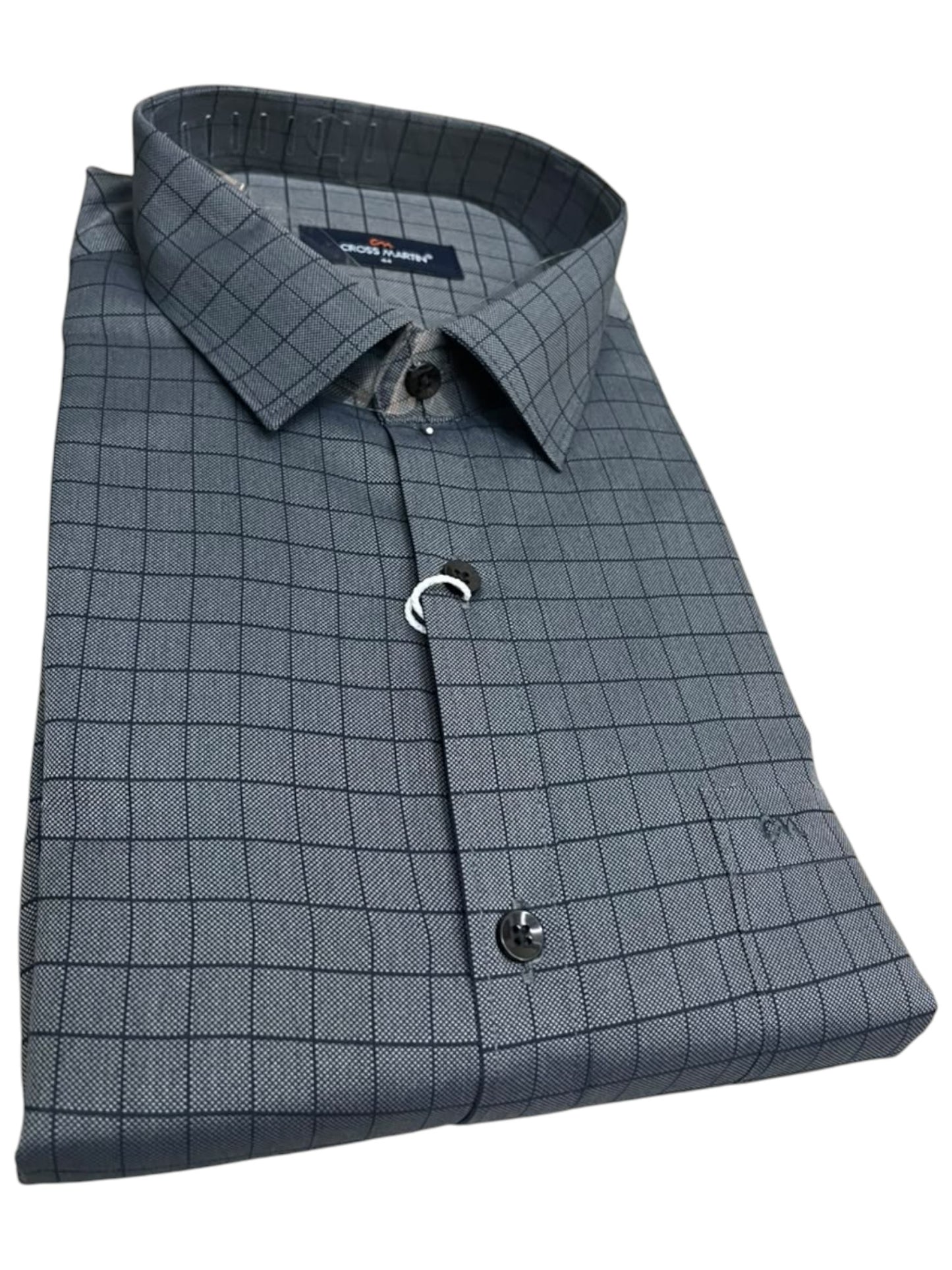 Southloom Pure Cotton Gray Check Shirt SLSHIRT 44 FS