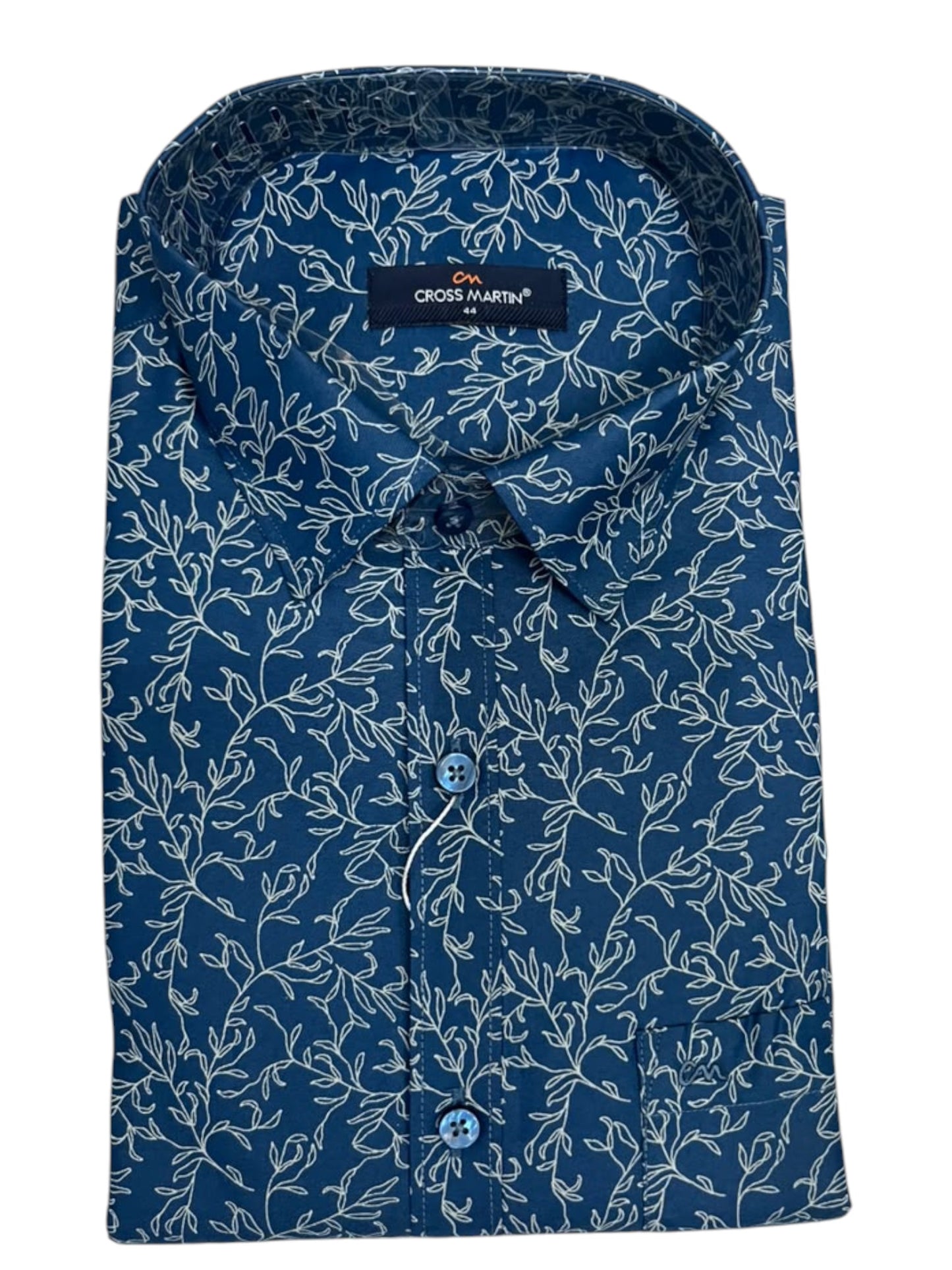 Southloom Pure Cotton Blue Printed Shirt SLSHIRT 44 FS