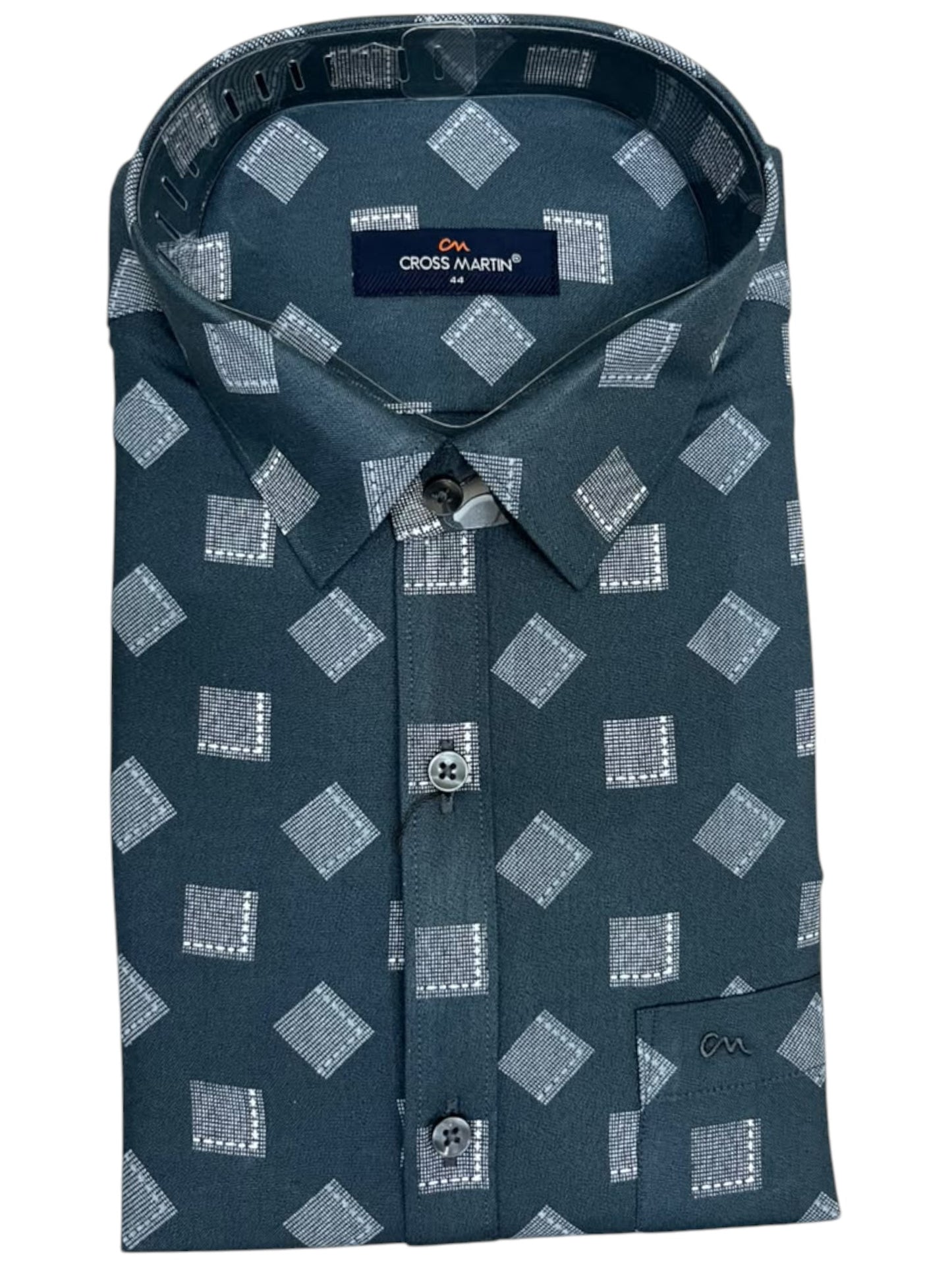 Southloom Pure Cotton Blue Printed Shirt SLSHIRT 44 FS