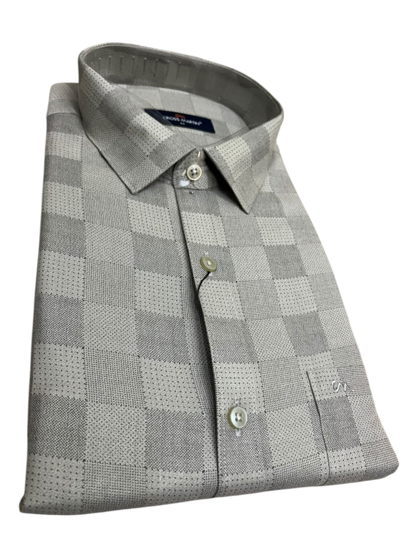Southloom Pure Cotton Gray Check Shirt SLSHIRT 44 FS