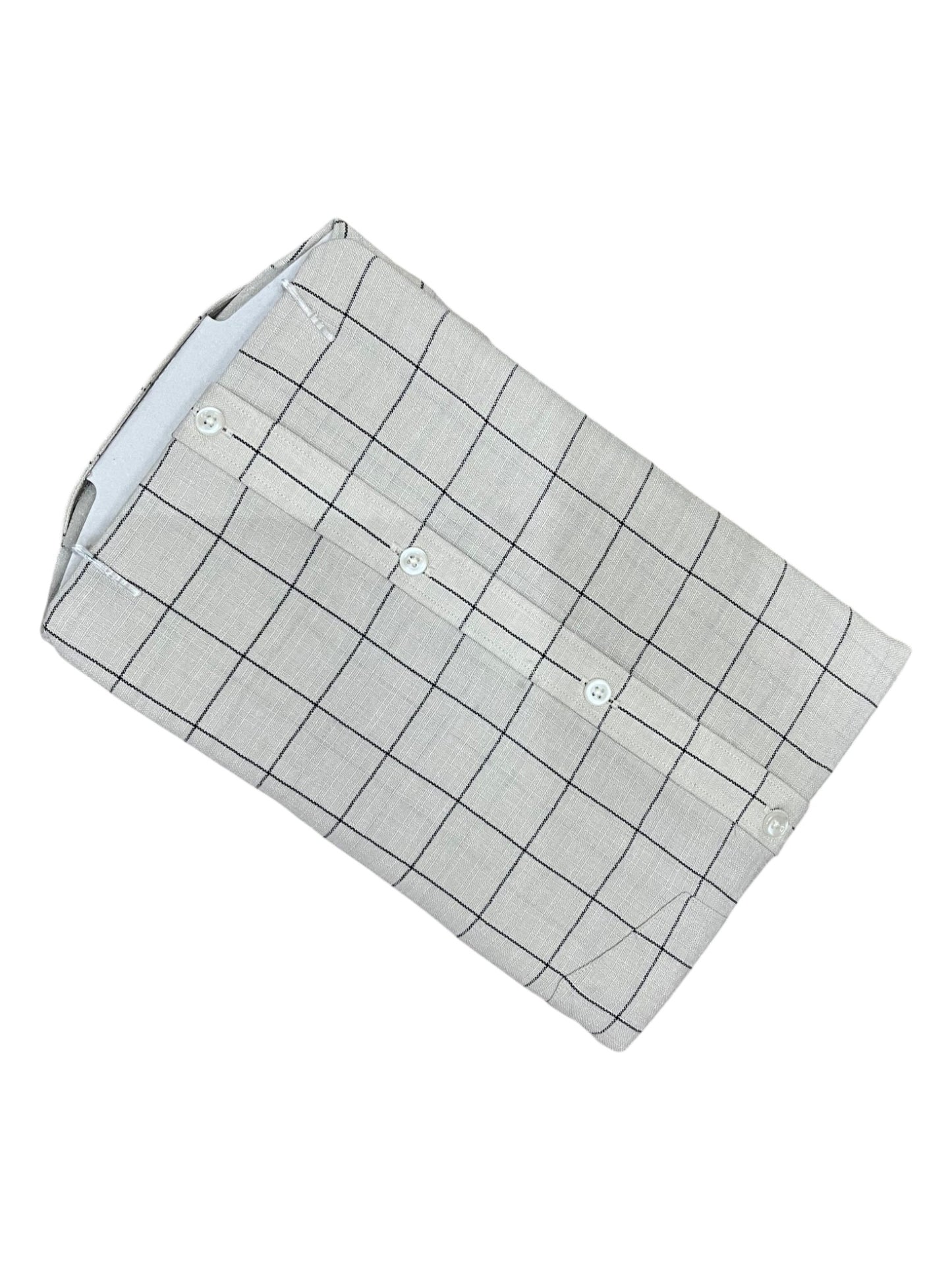 Southloom Pure Cotton Shirt with Of_White Check SLSHIRT 42 FS