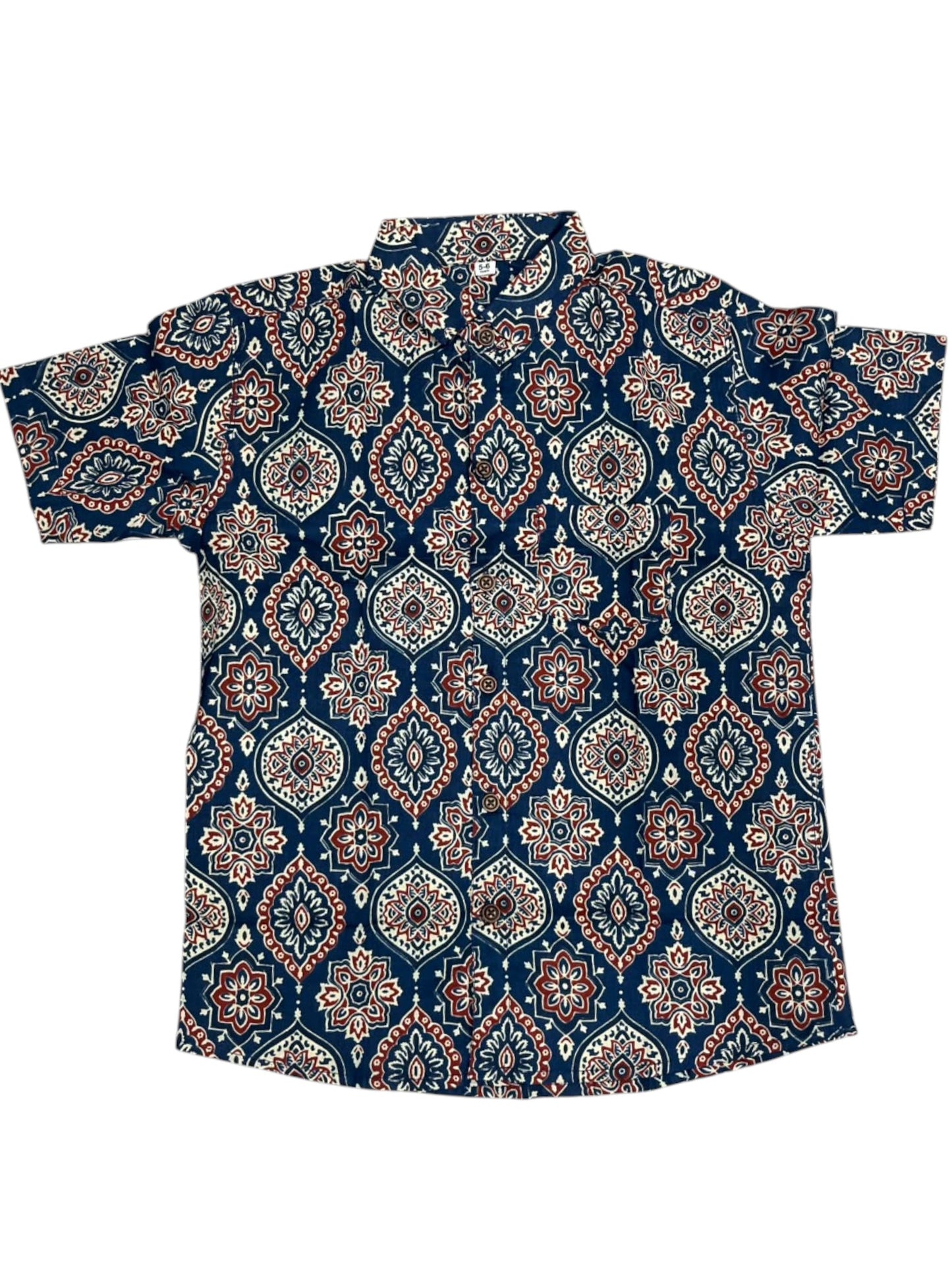 Southloom Pure Cotton Jaipur Printed Shirt For Kids Half Sleeves SL607
