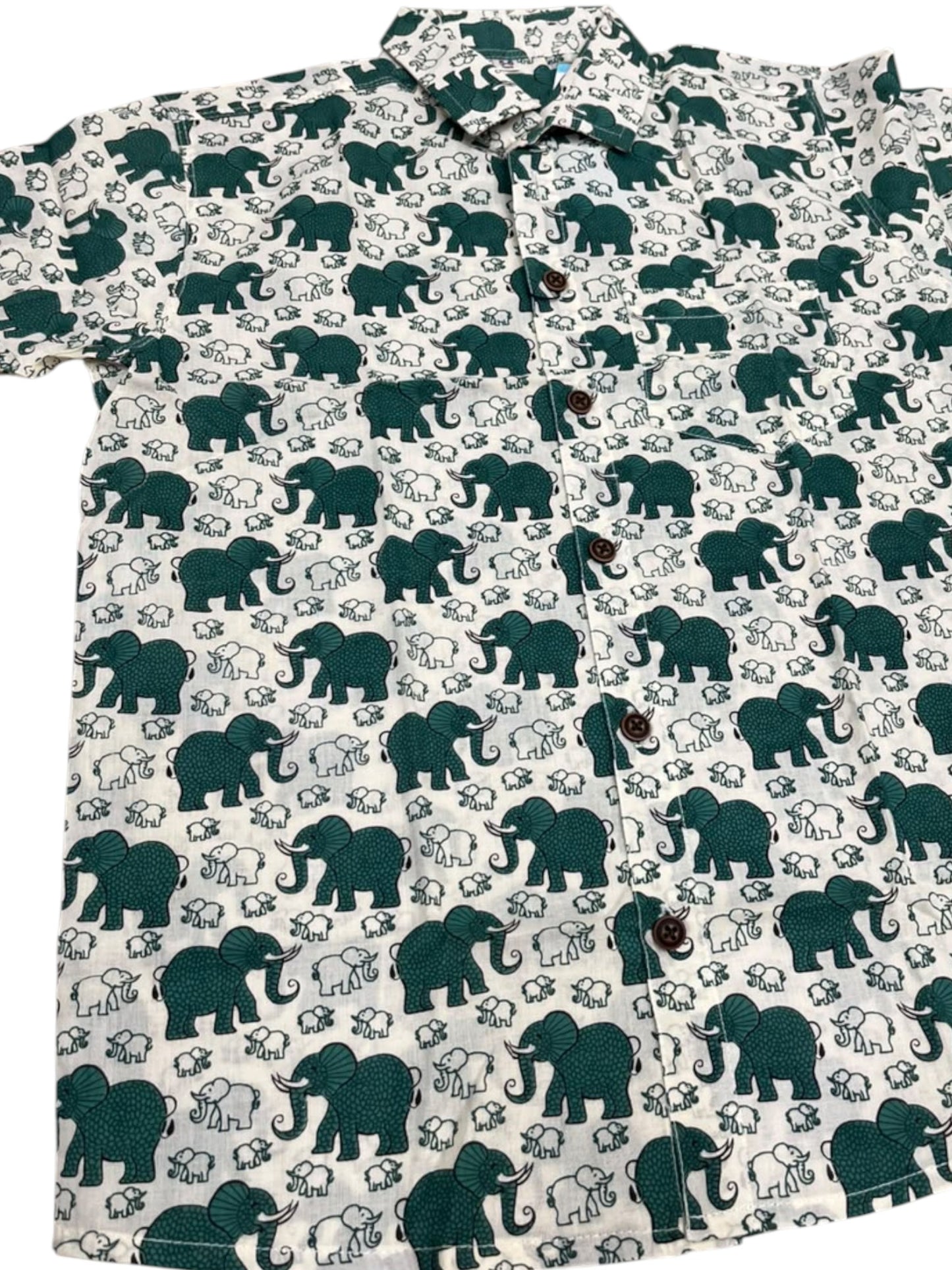 Southloom Pure Cotton Jaipur Printed Shirt For Kids Half Sleeves SL607